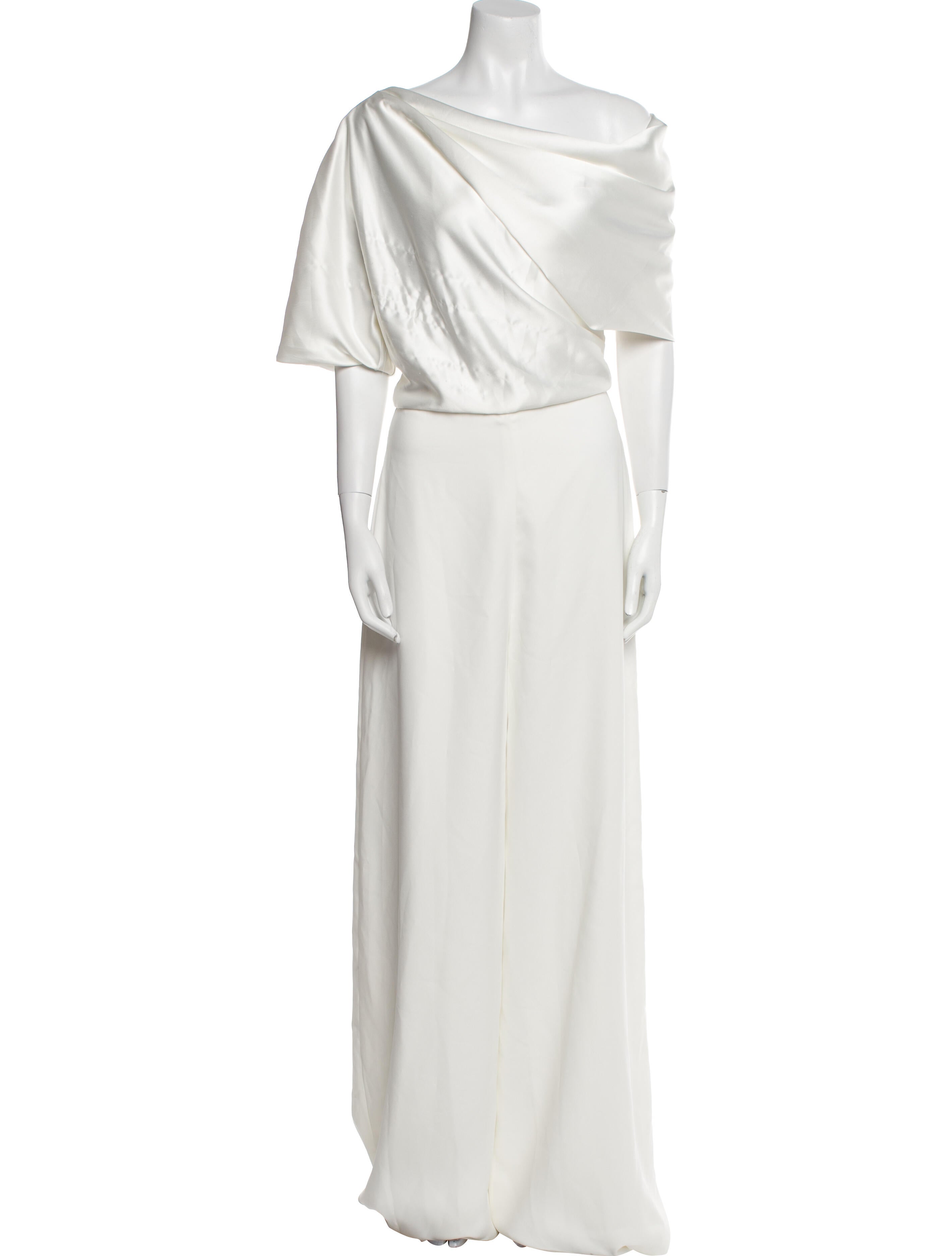 Amsale Asymmetrical Jumpsuit