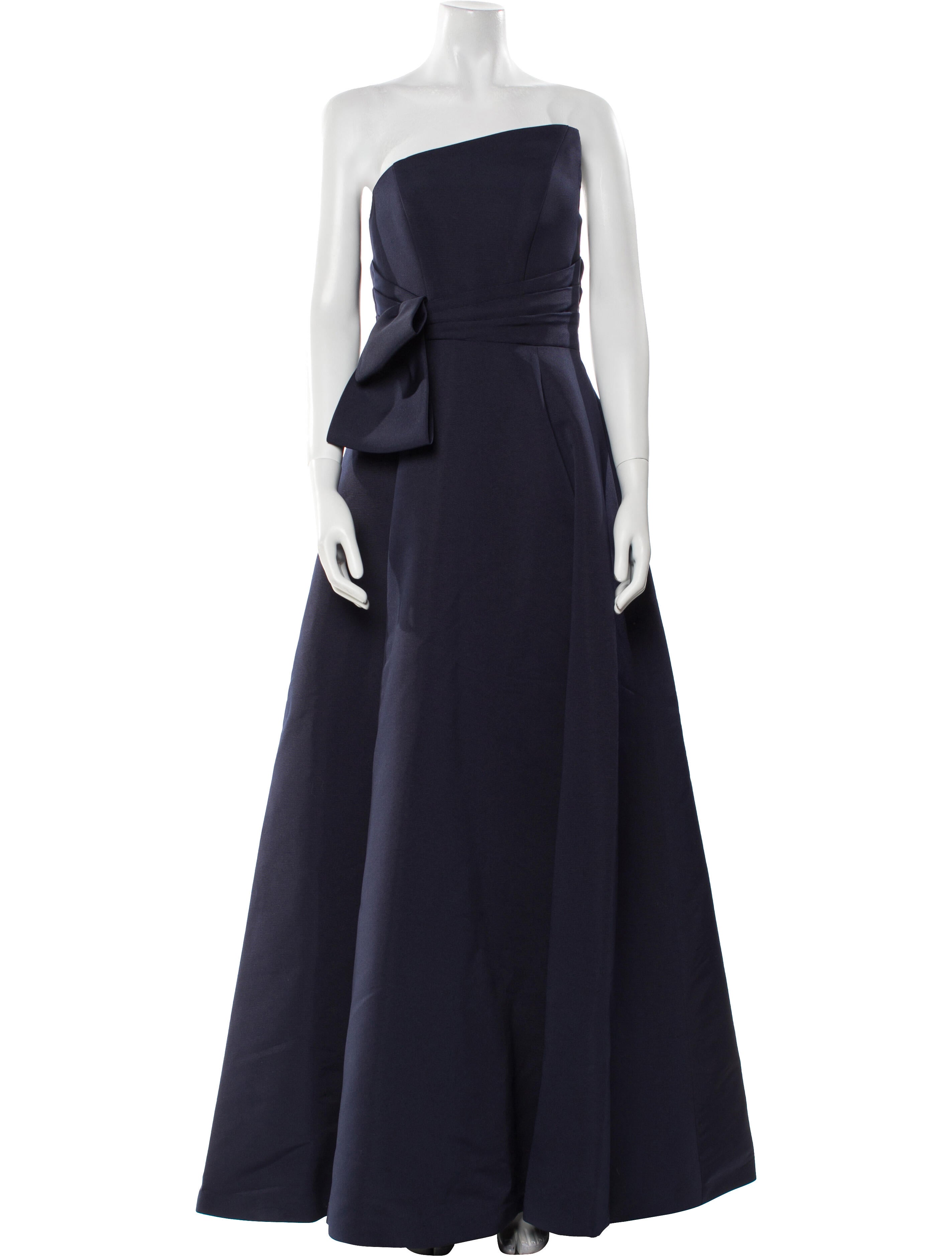 Amsale Strapless Long Dress