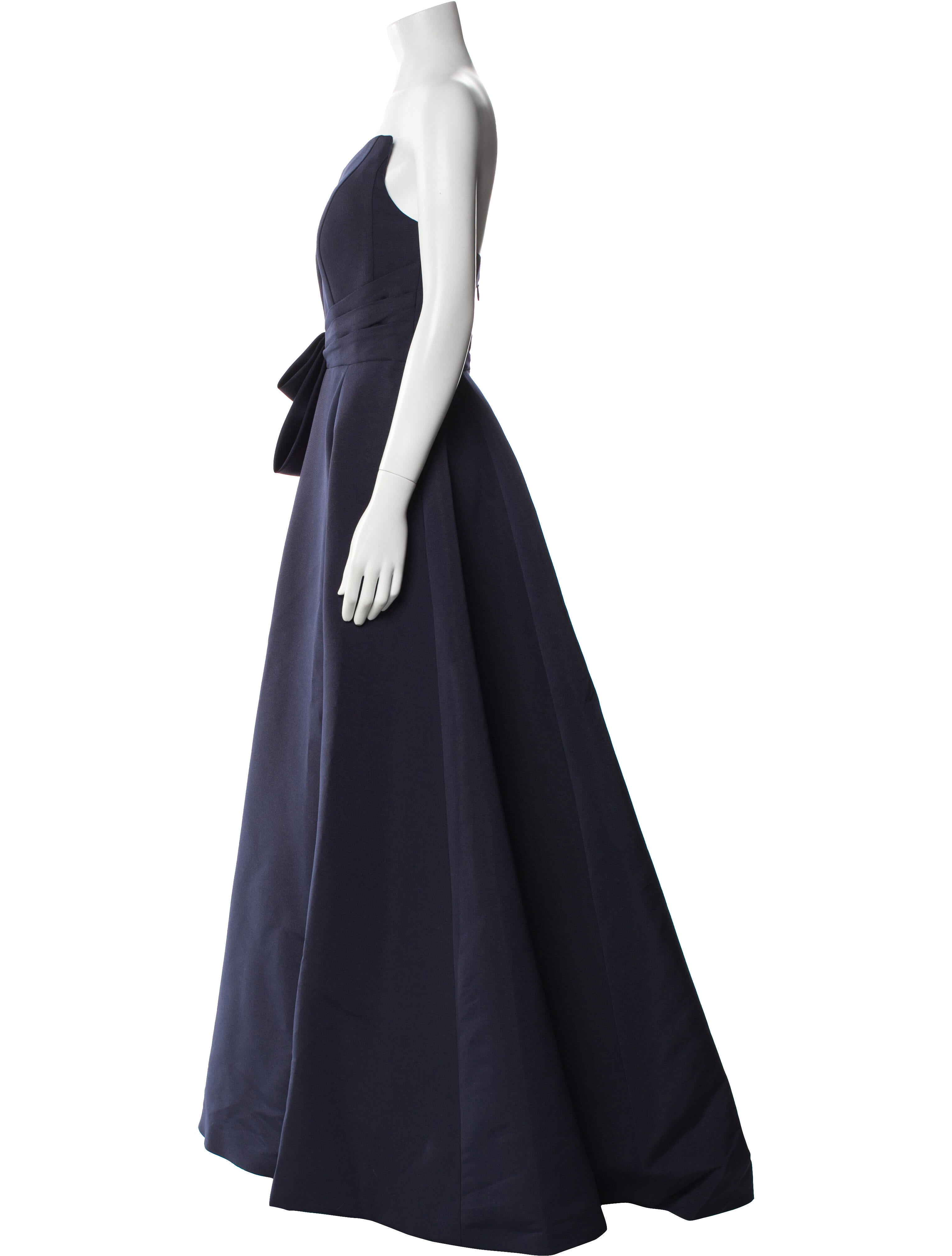 Amsale Strapless Long Dress