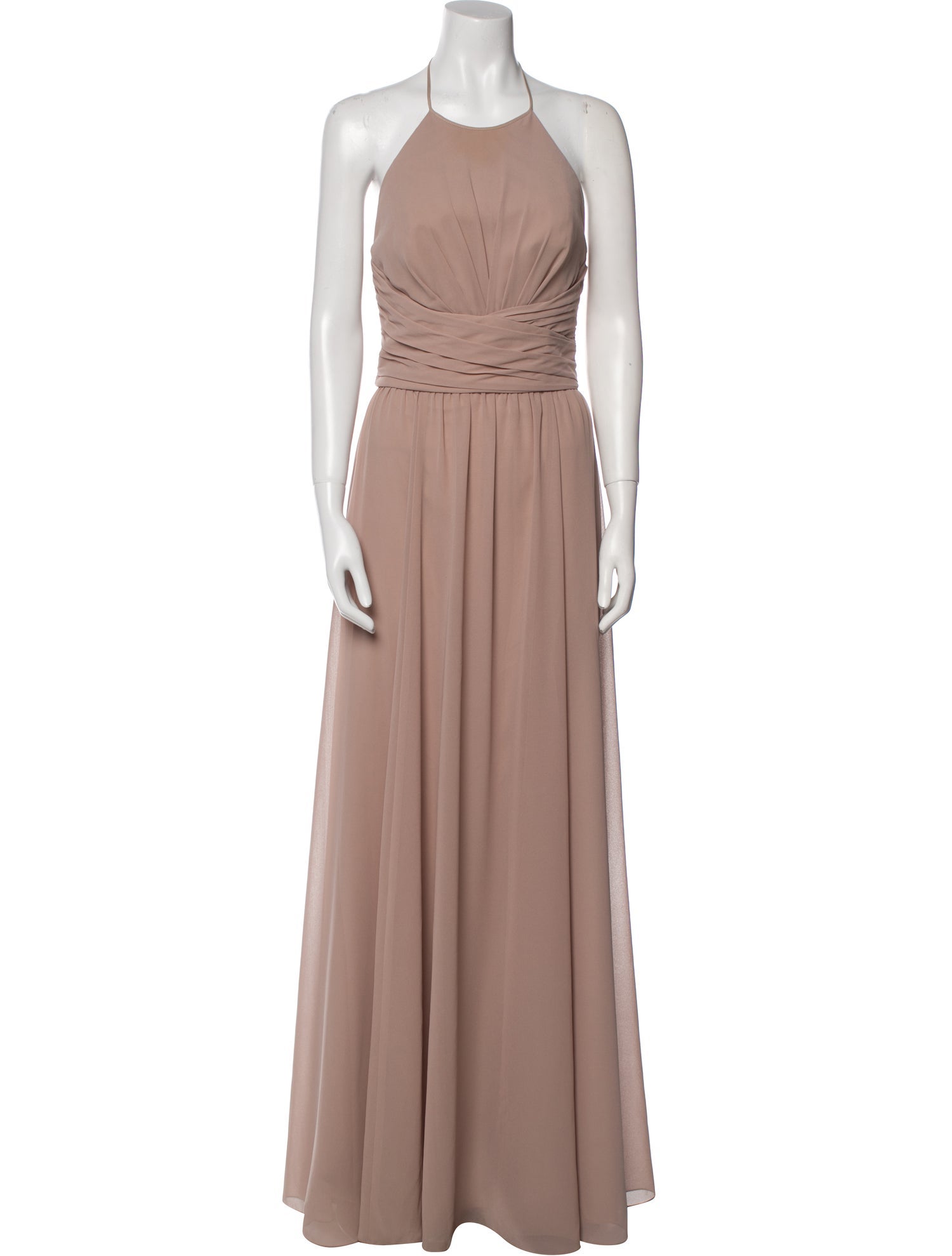 Amsale Halterneck Long Dress