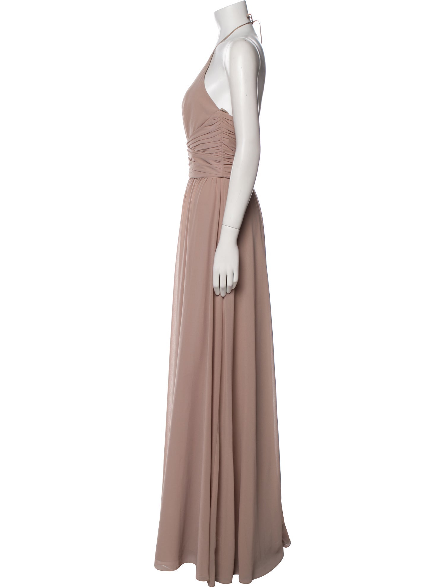 Amsale Halterneck Long Dress