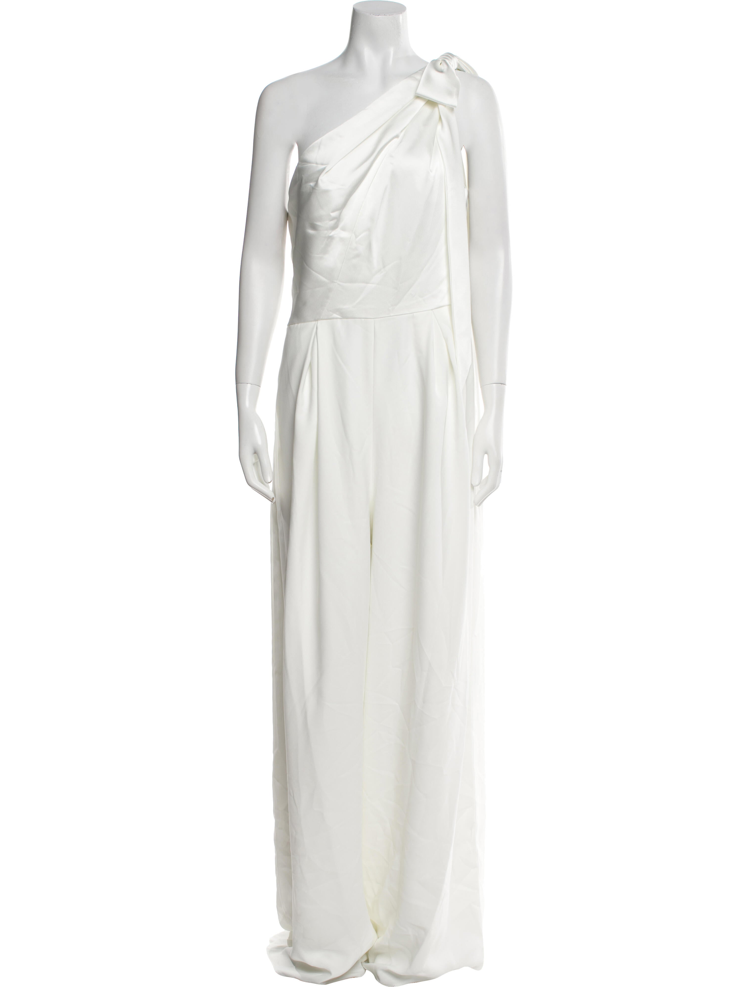 Amsale One-Shoulder Jumpsuit w/ Tags