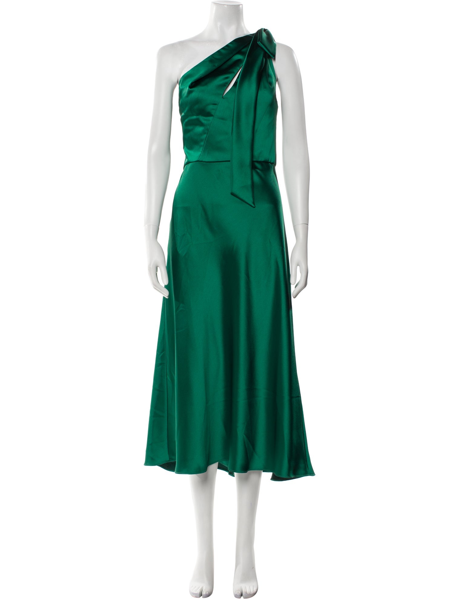 Amsale One-Shoulder Long Dress