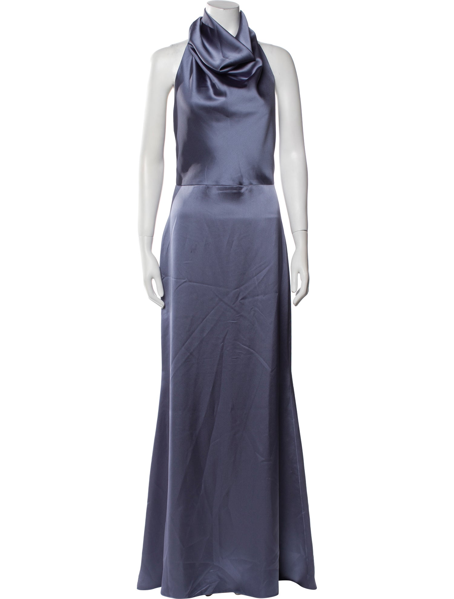 Amsale Cowl Neck Long Dress