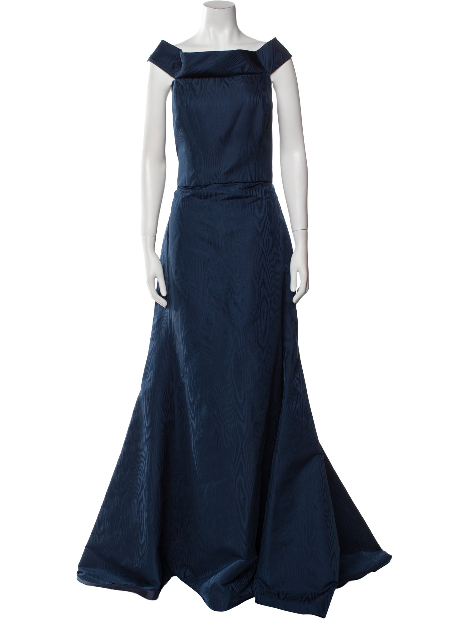 Amsale Square Neckline Long Dress