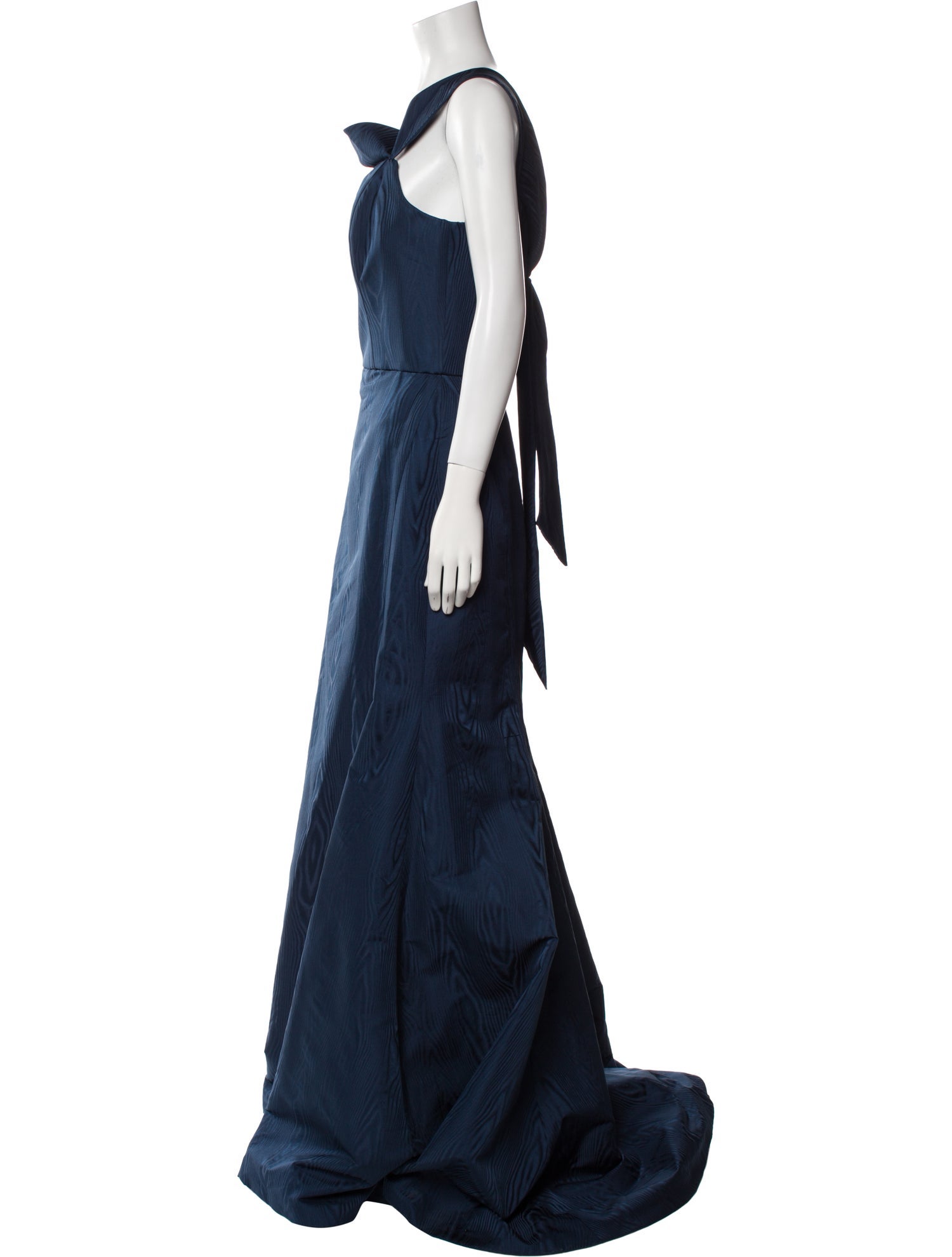 Amsale Square Neckline Long Dress