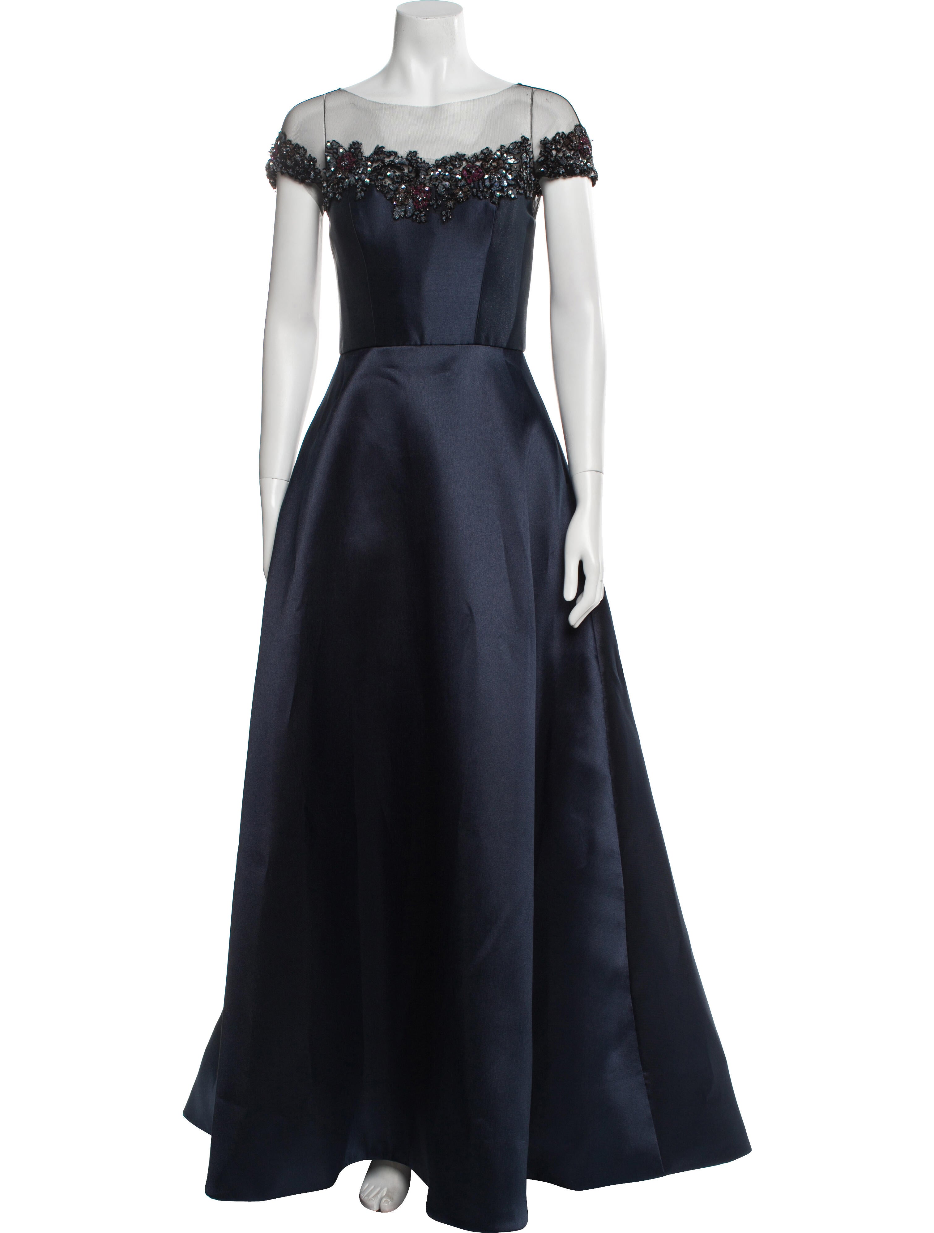 Amsale Off-The-Shoulder Long Dress