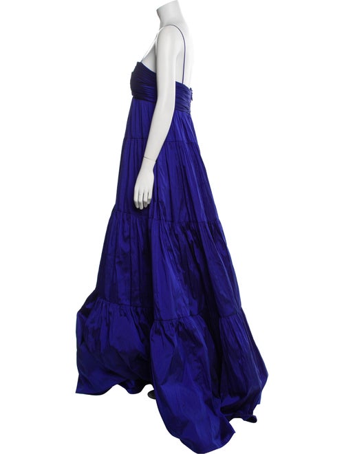 Amsale Square Neckline Long Dress