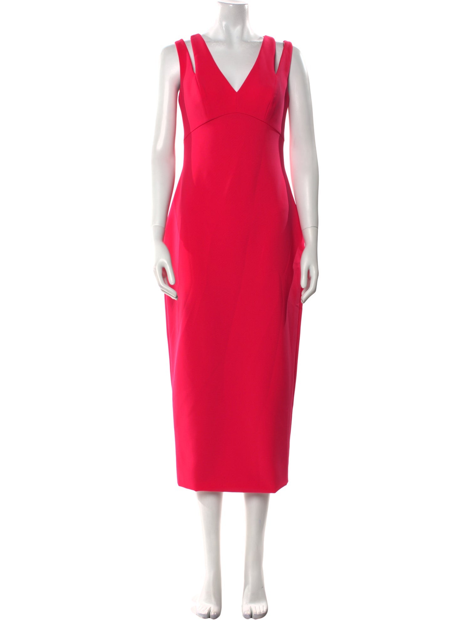 Amsale V-Neck Long Dress