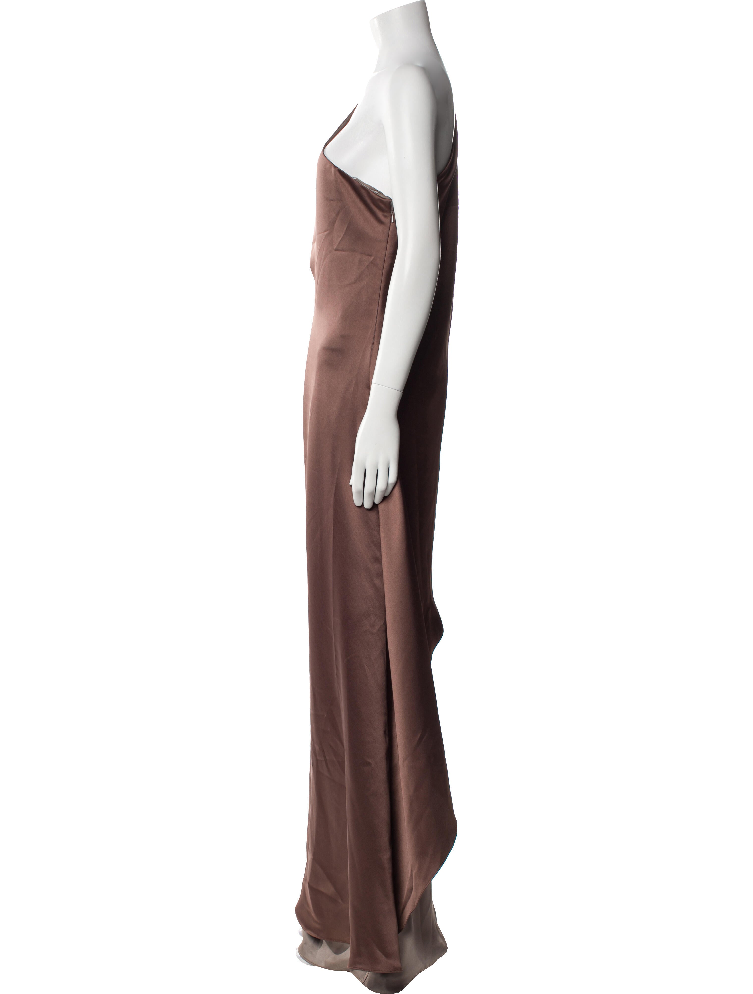 Amsale One-Shoulder Long Dress w/ Tags