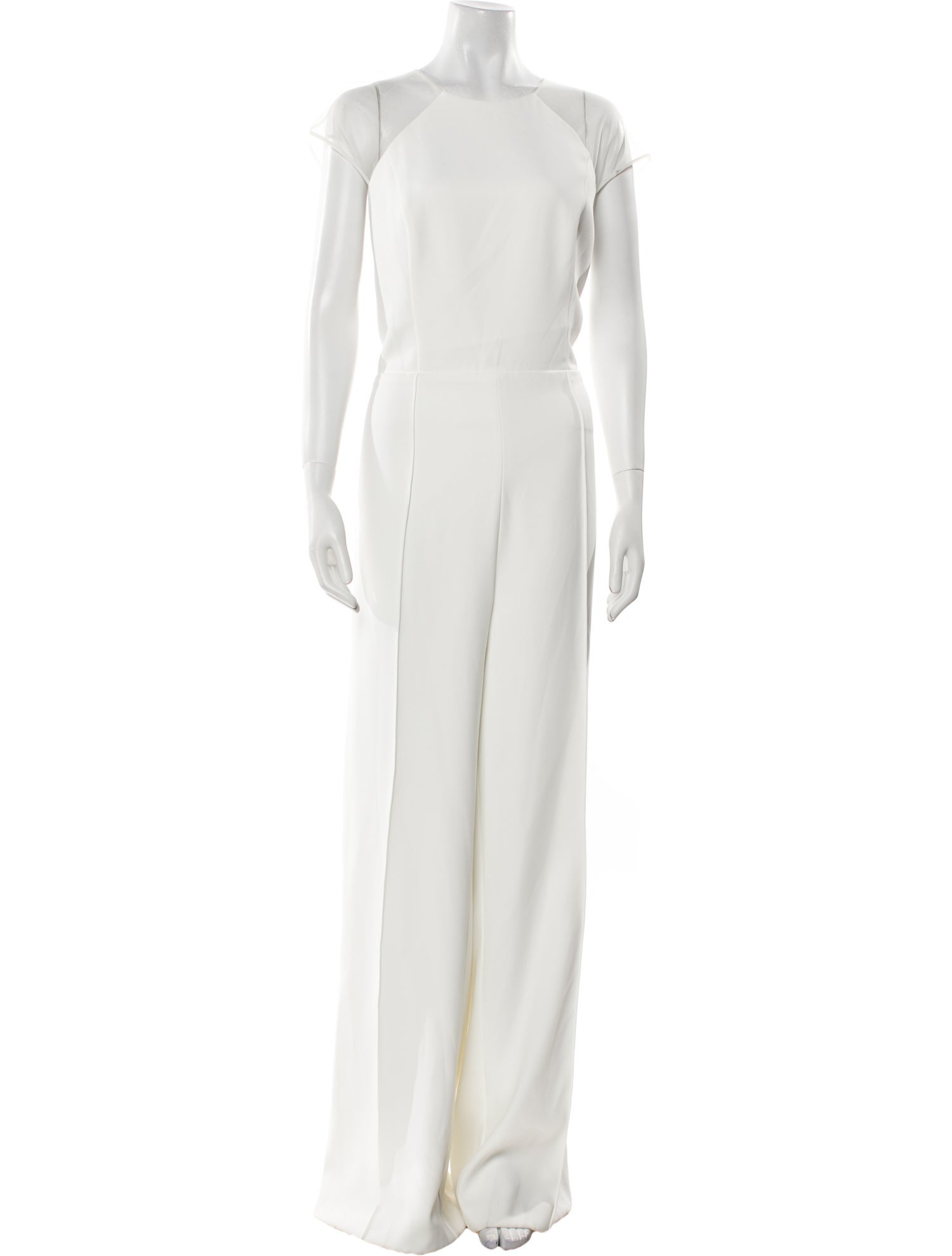 Amsale Crew Neck Jumpsuit