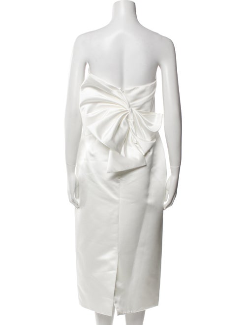 Amsale Strapless Midi Length Dress