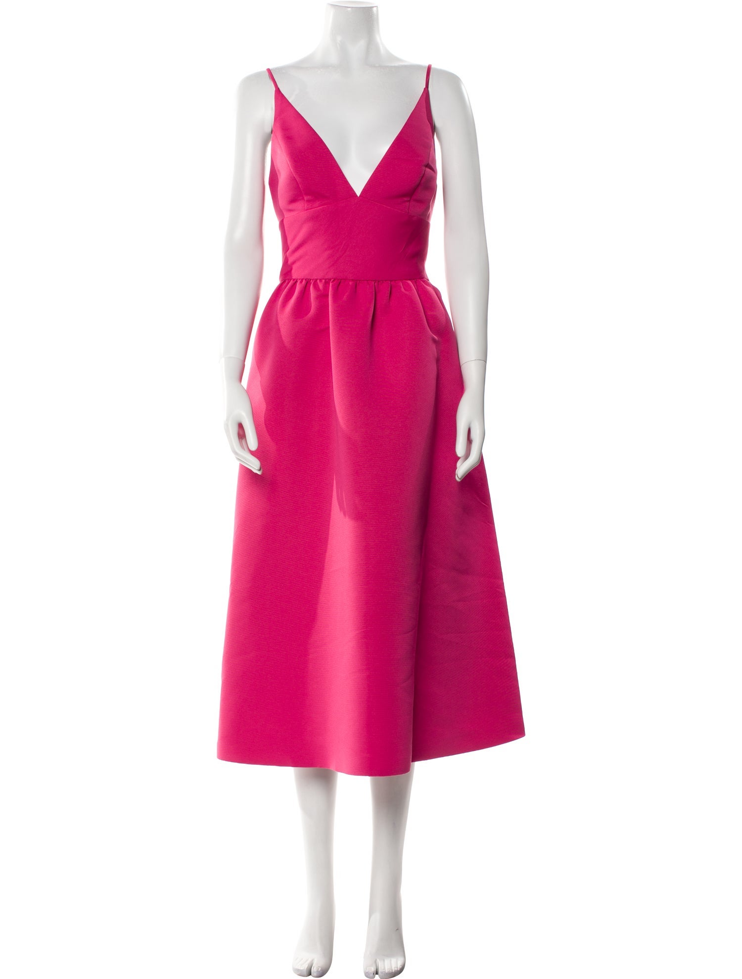 Amsale V-Neck Midi Length Dress w/ Tags