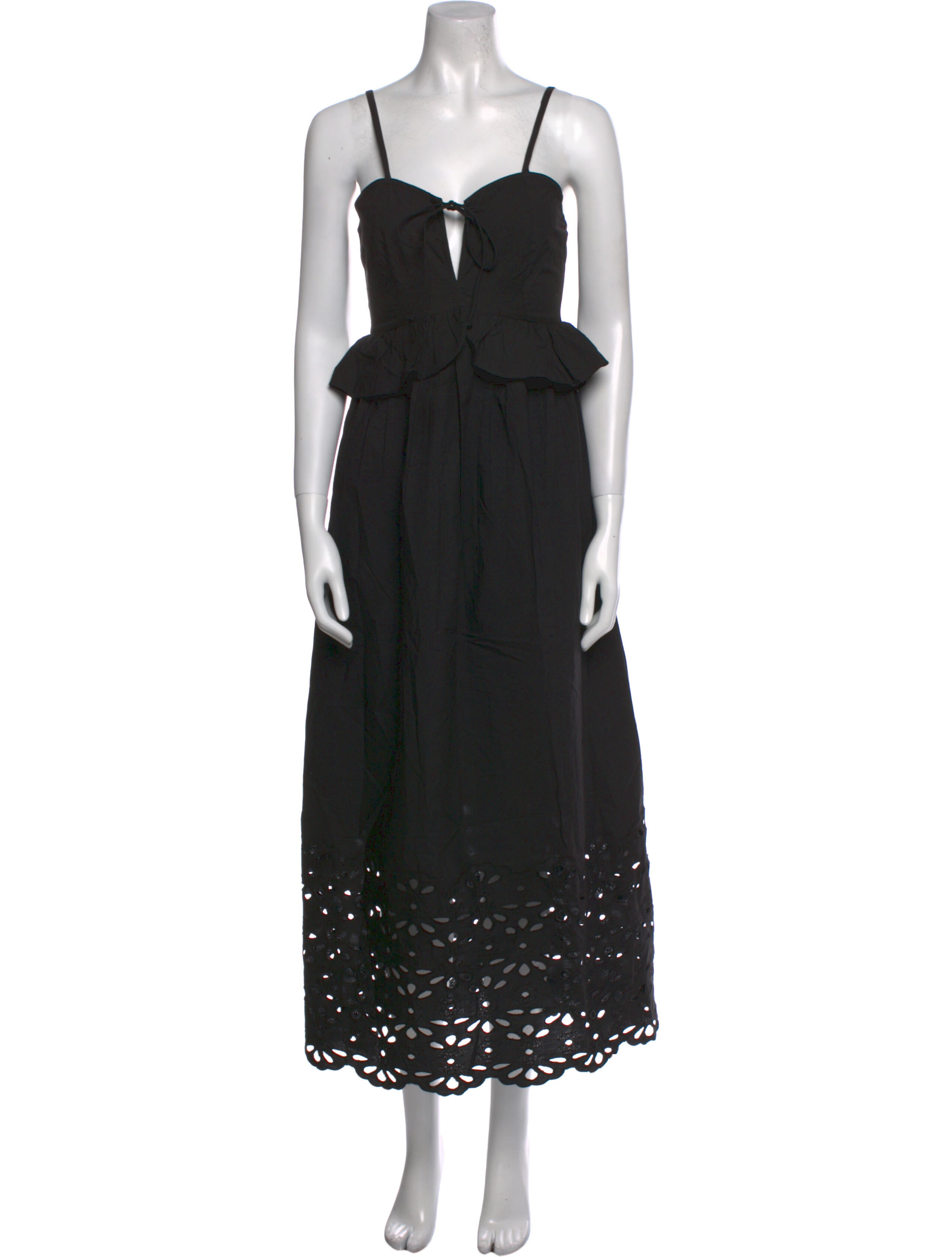 Amsale Square Neckline Long Dress