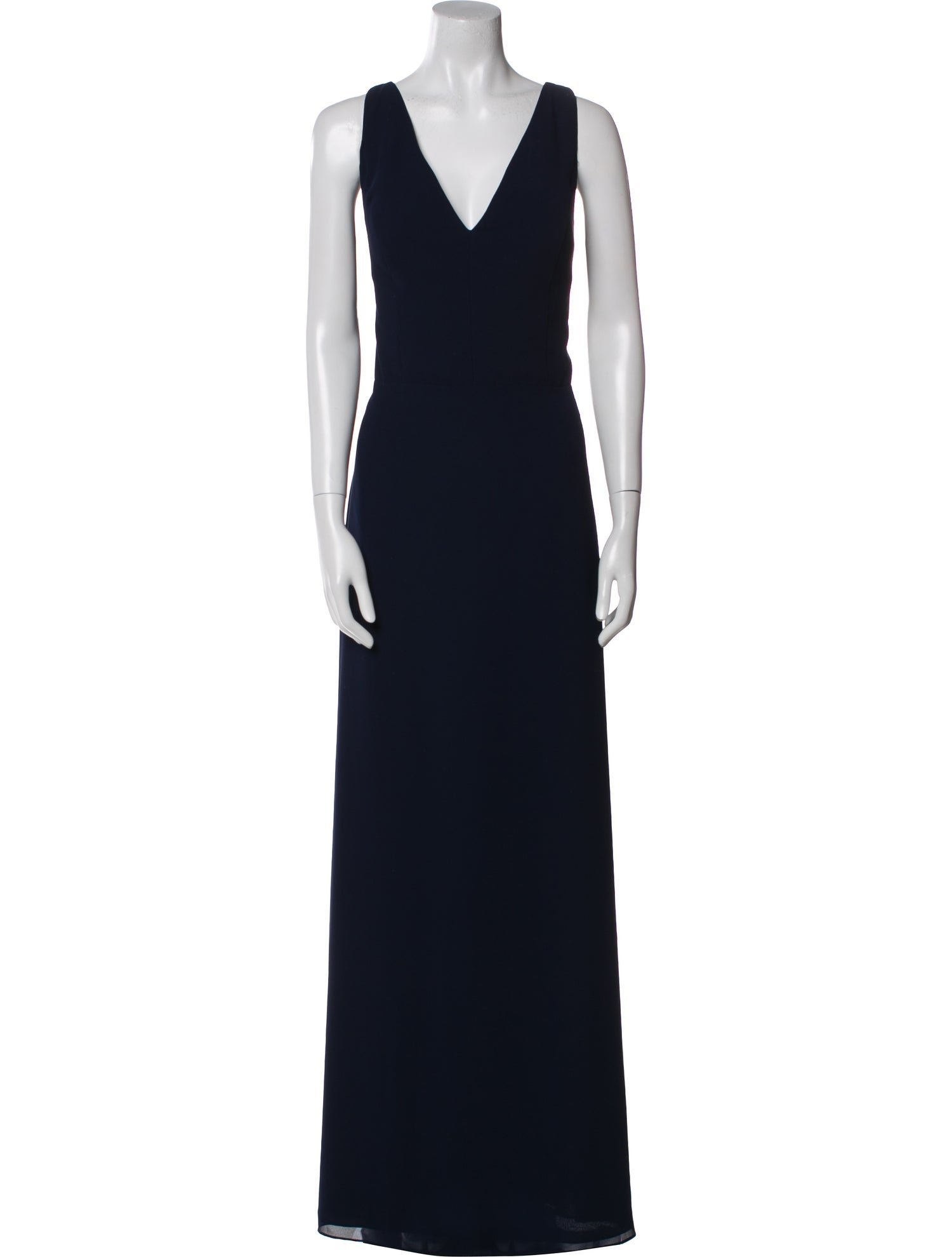 Amsale V-Neck Long Dress