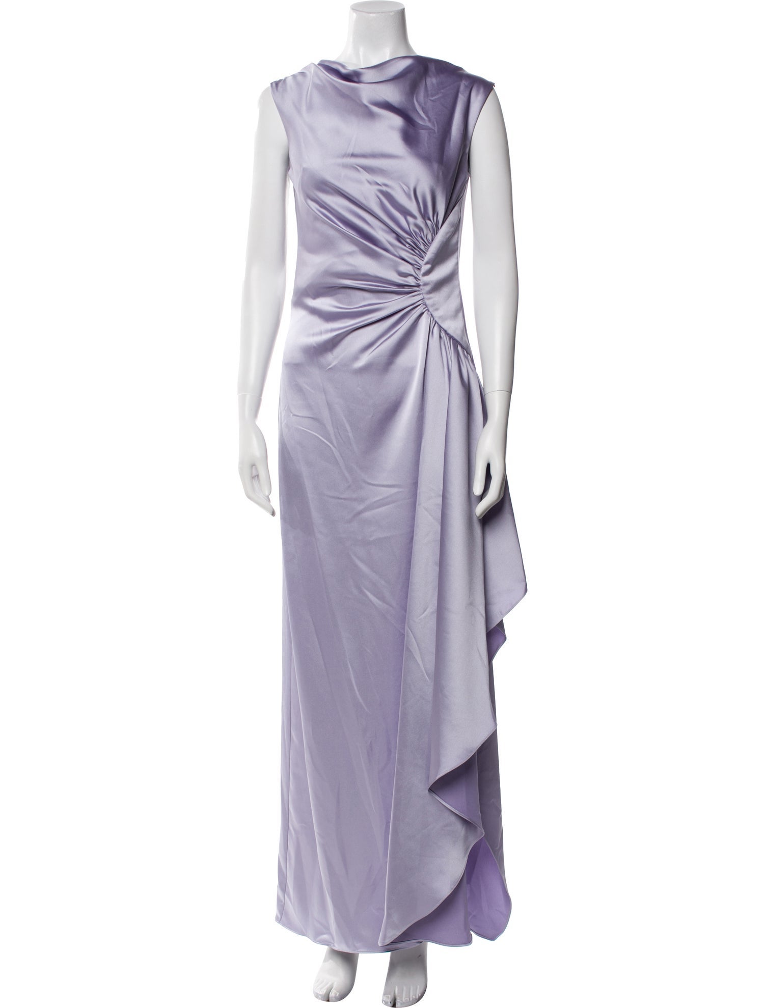 Amsale Cowl Neck Long Dress