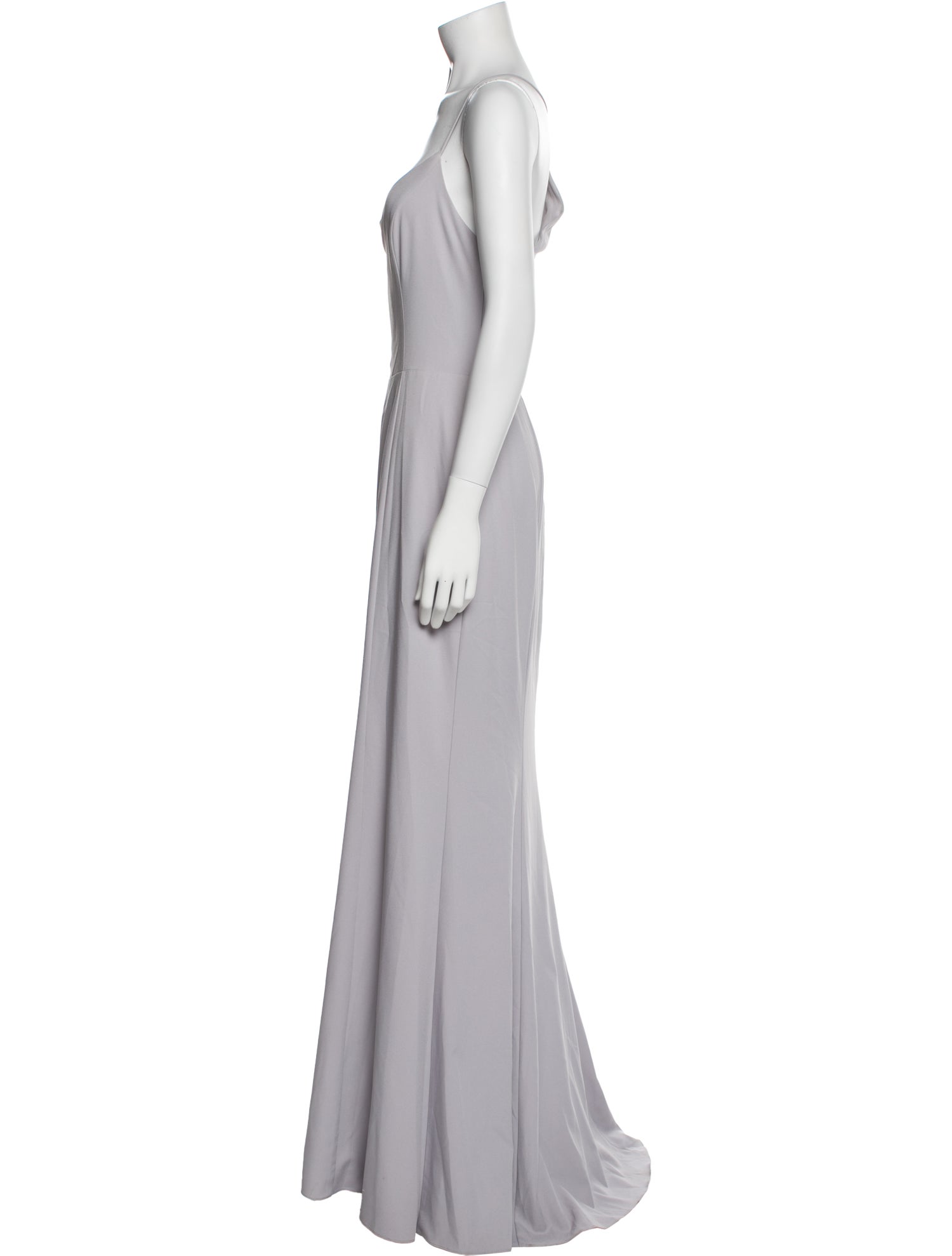 Amsale Square Neckline Long Dress