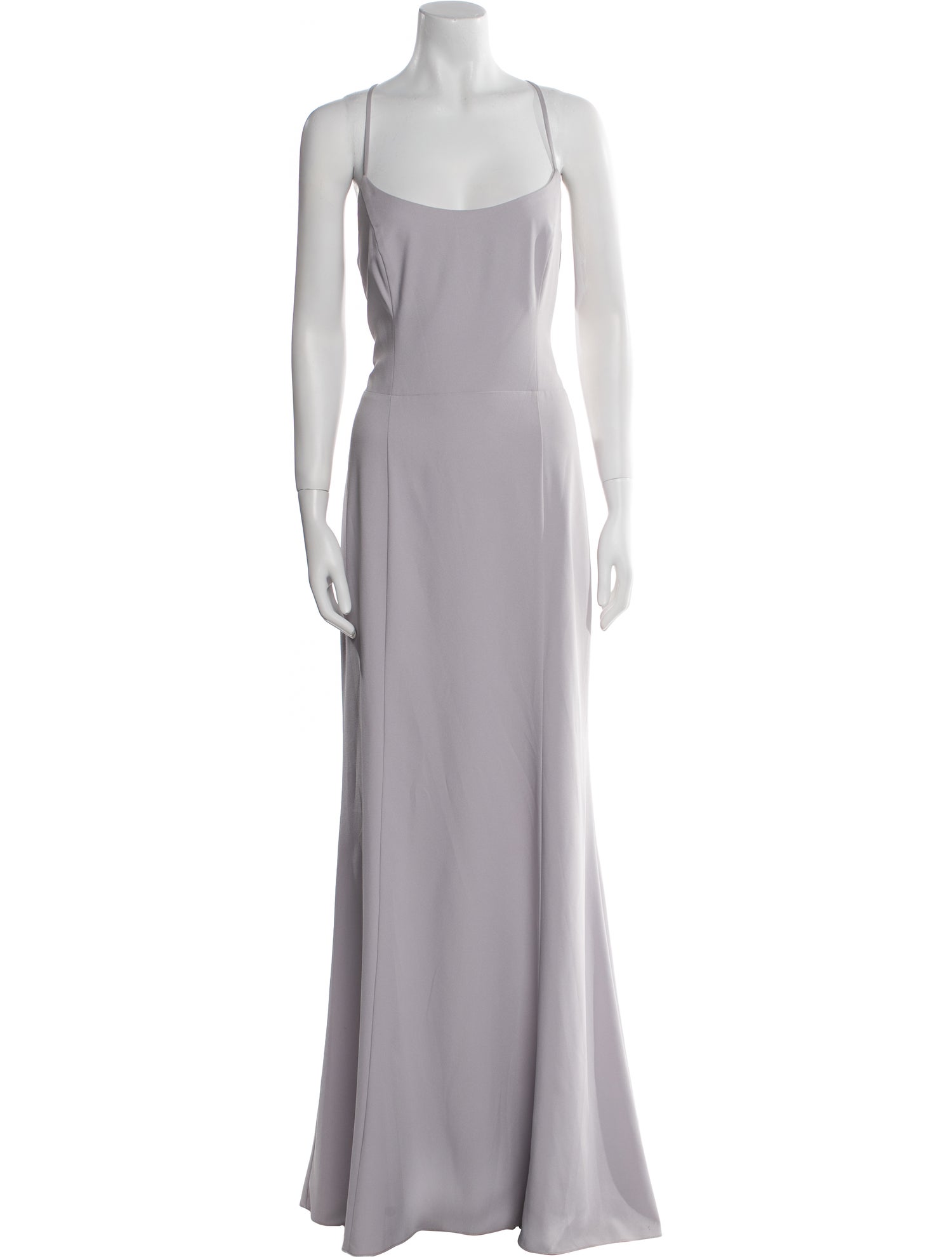 Amsale Square Neckline Long Dress