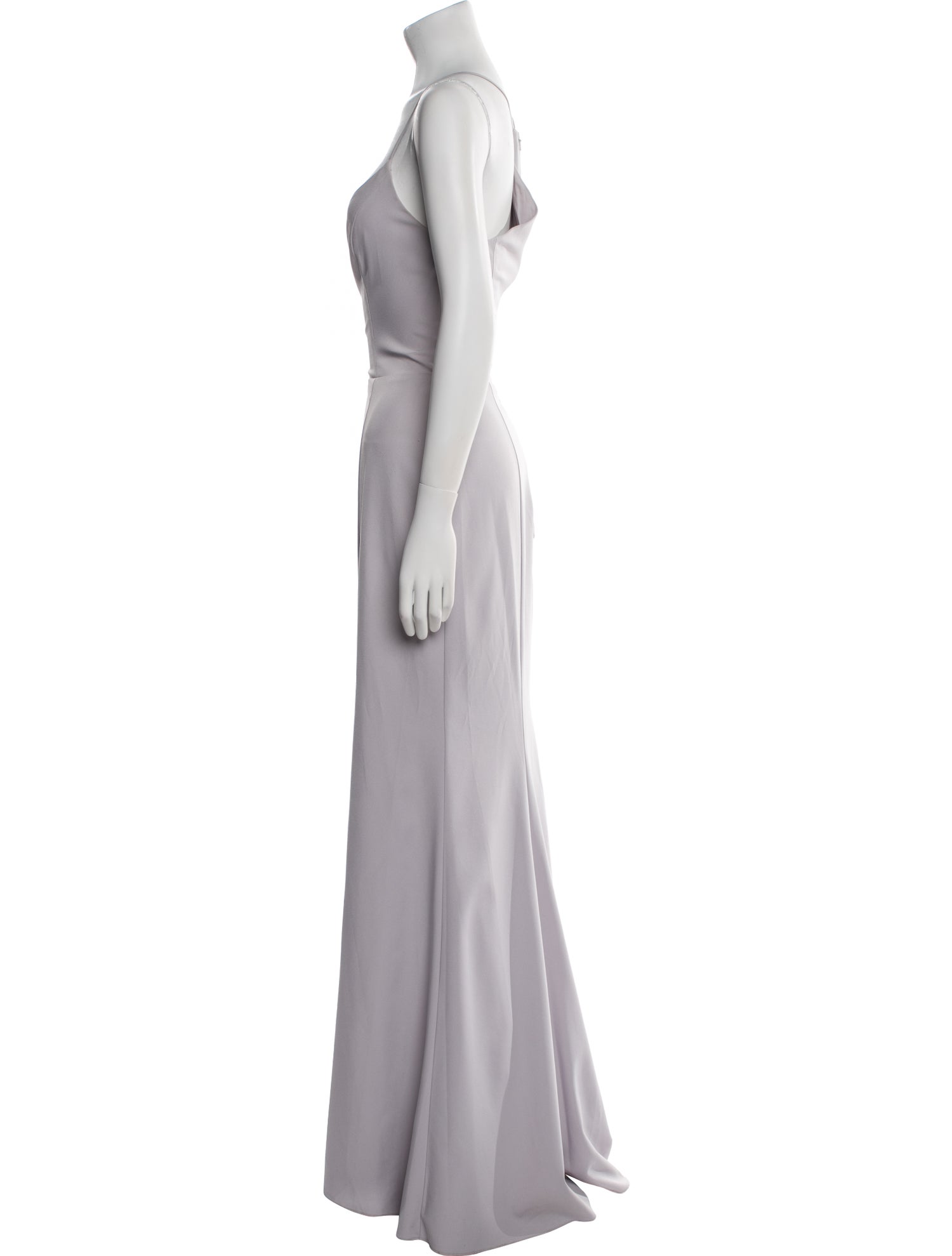 Amsale Square Neckline Long Dress