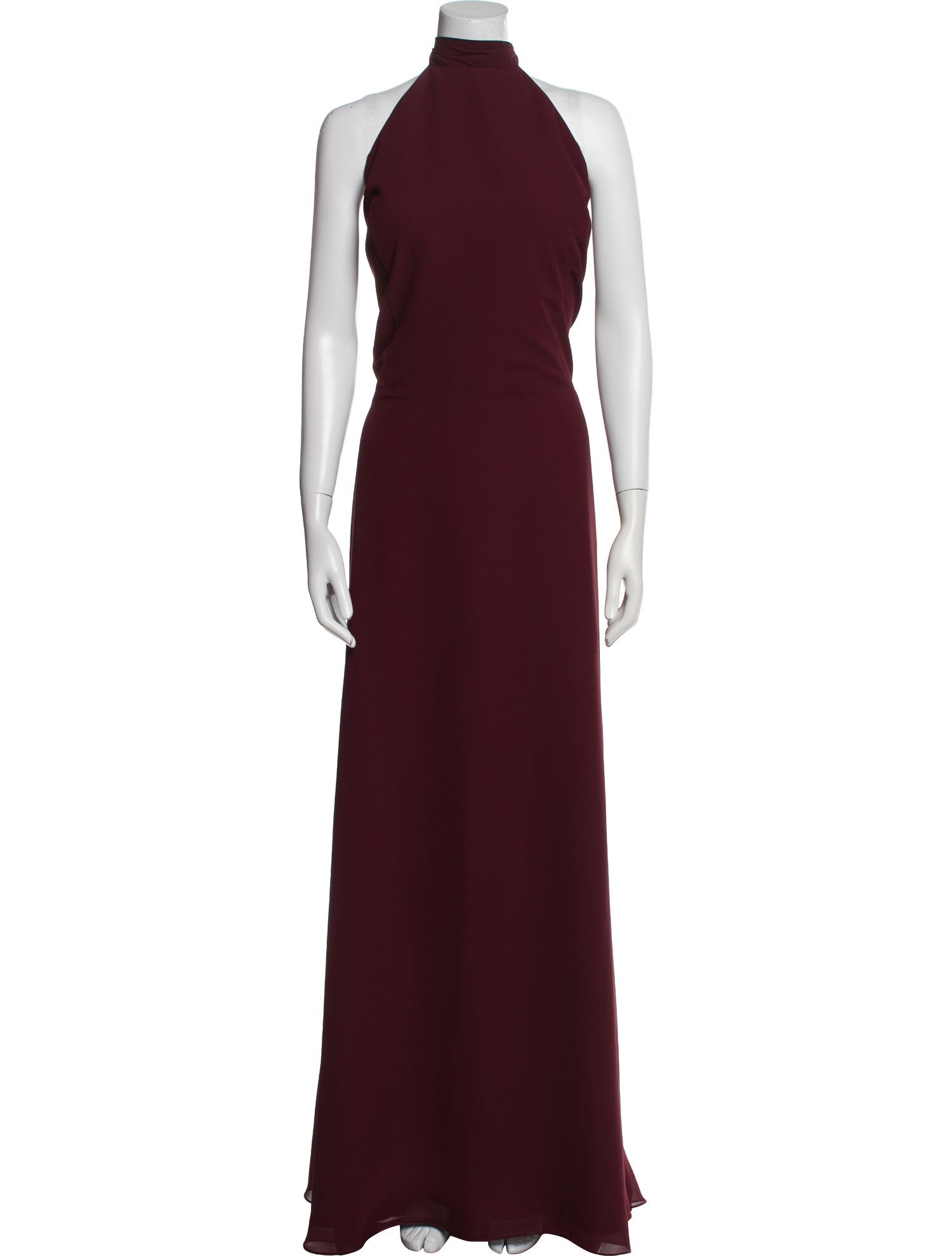 Amsale Turtleneck Long Dress