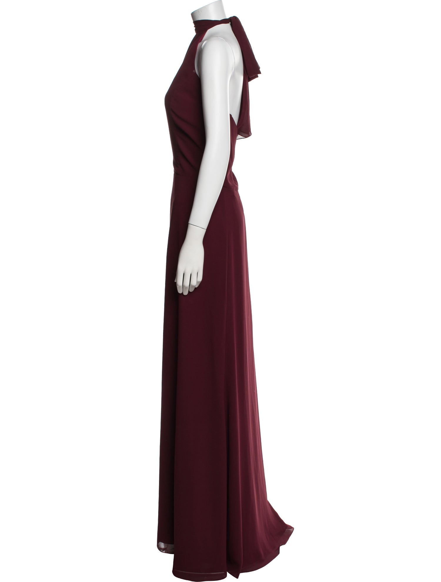 Amsale Turtleneck Long Dress