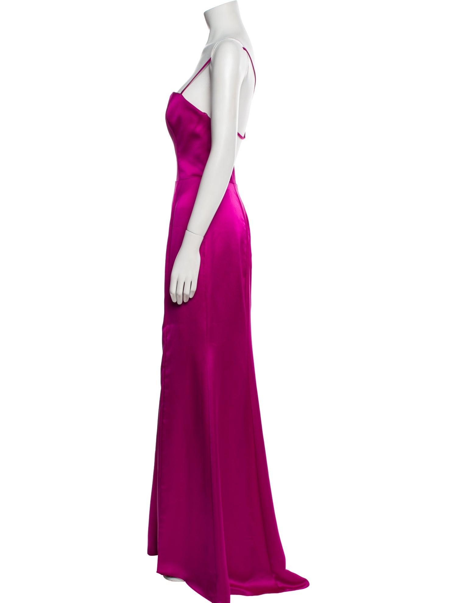 Amsale Square Neckline Long Dress