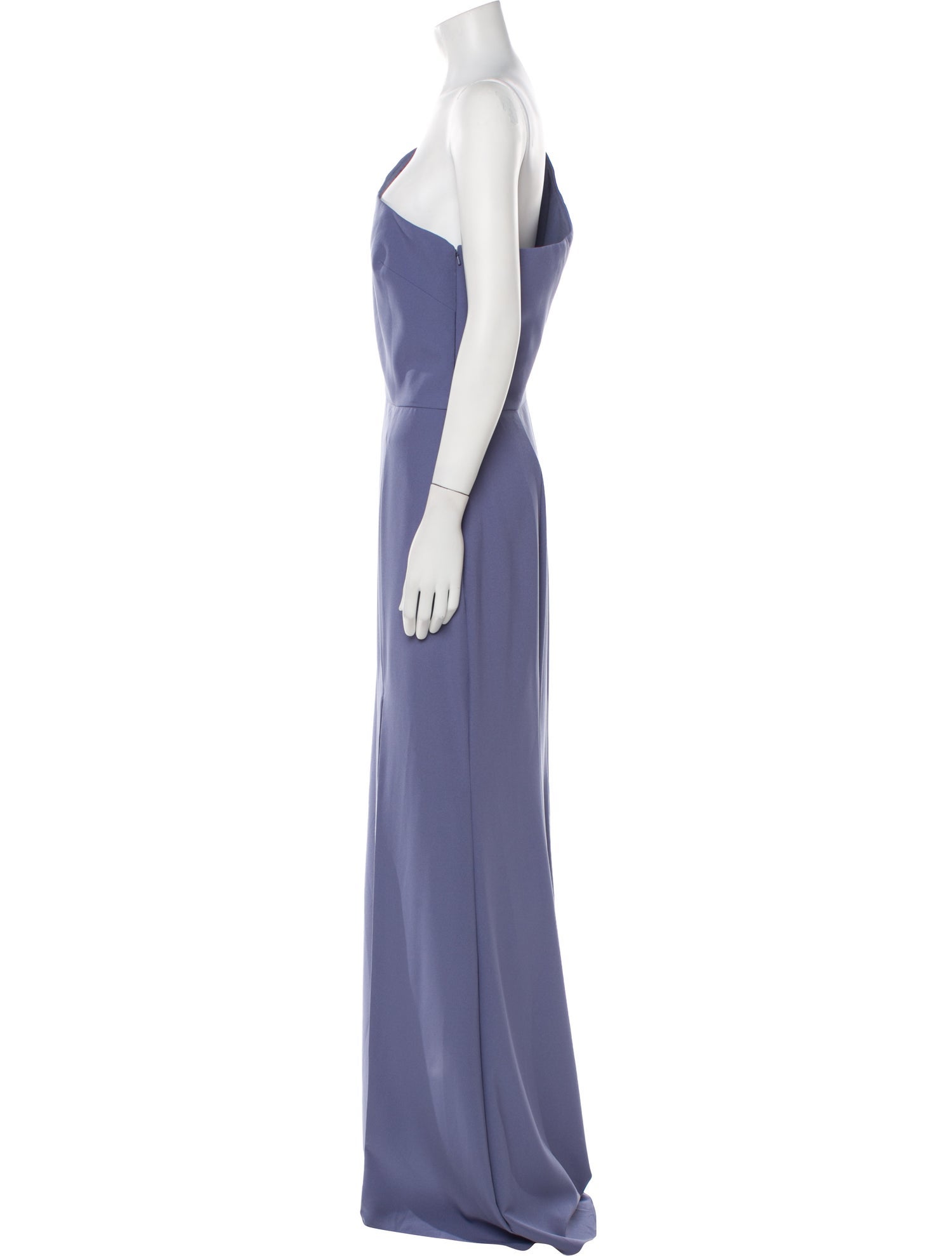 Amsale One-Shoulder Long Dress