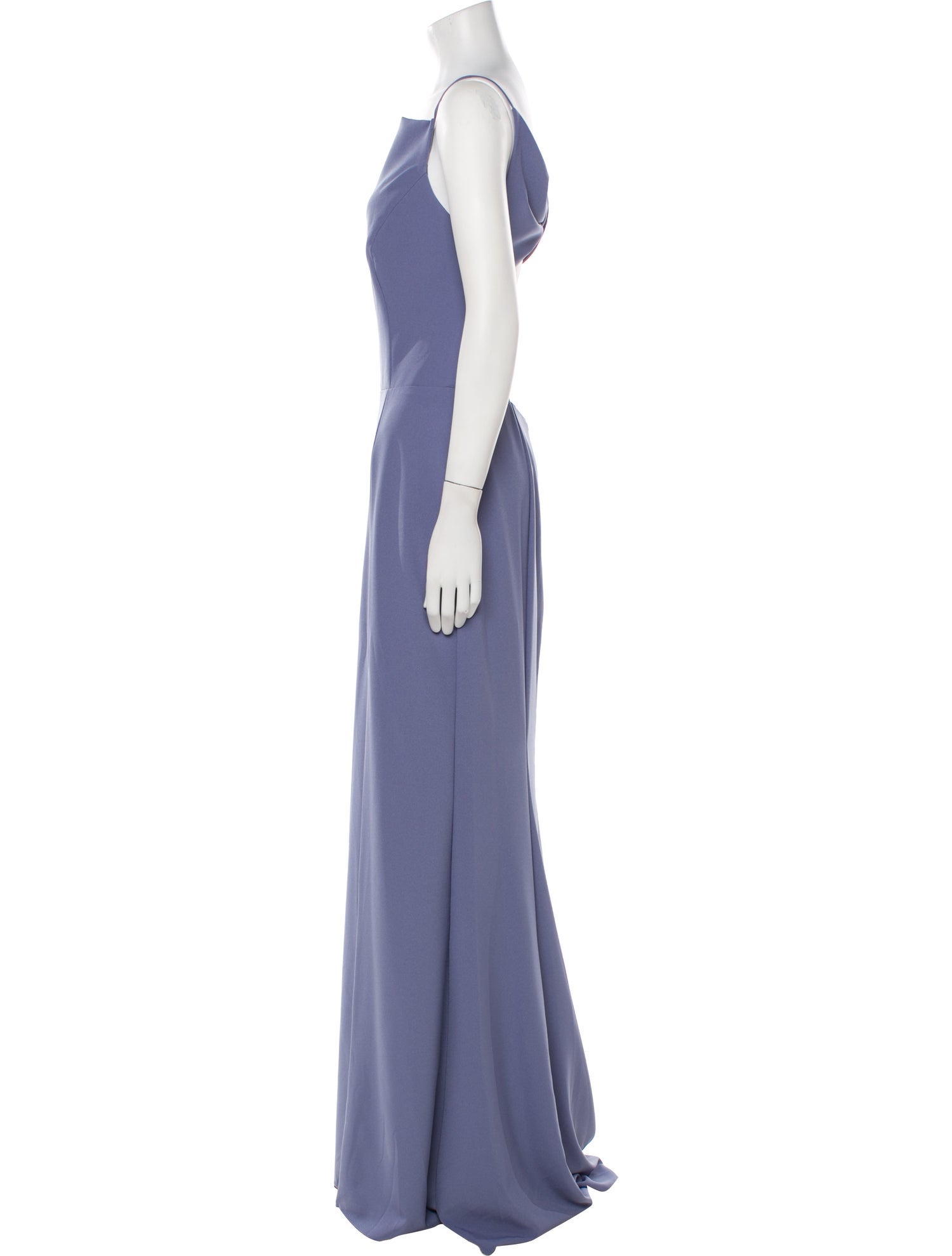 Amsale Square Neckline Long Dress