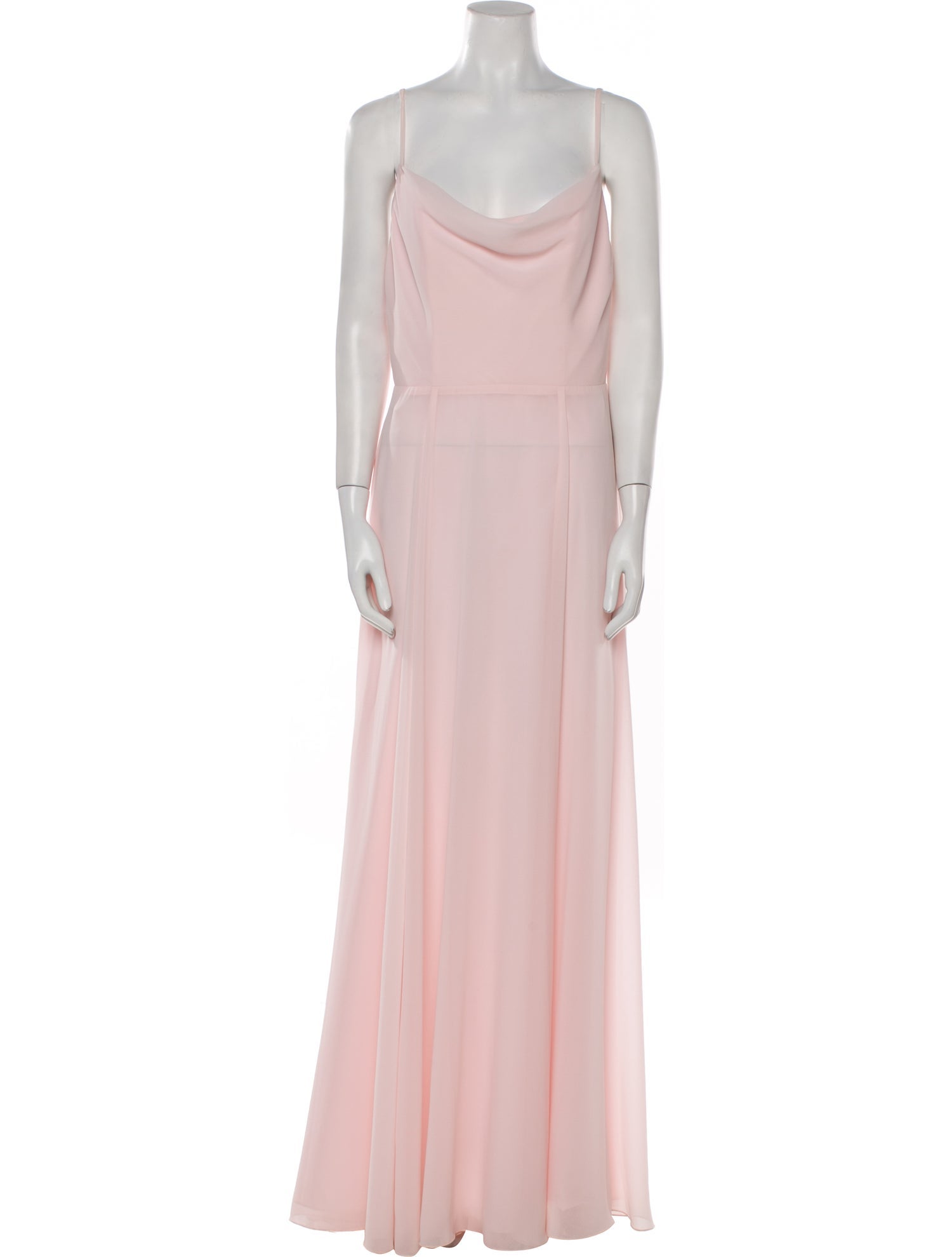 Amsale Cowl Neck Long Dress