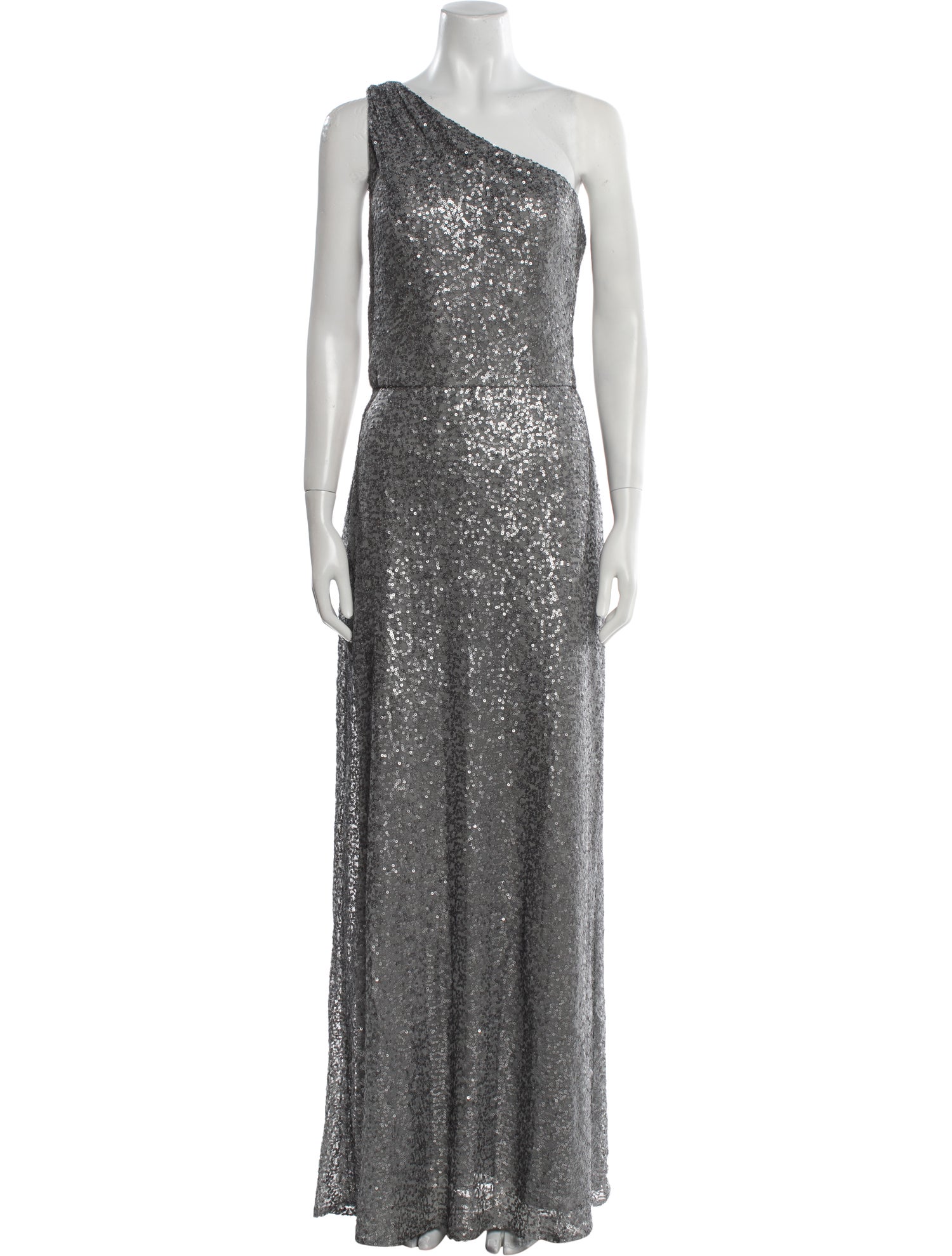 Amsale One-Shoulder Long Dress