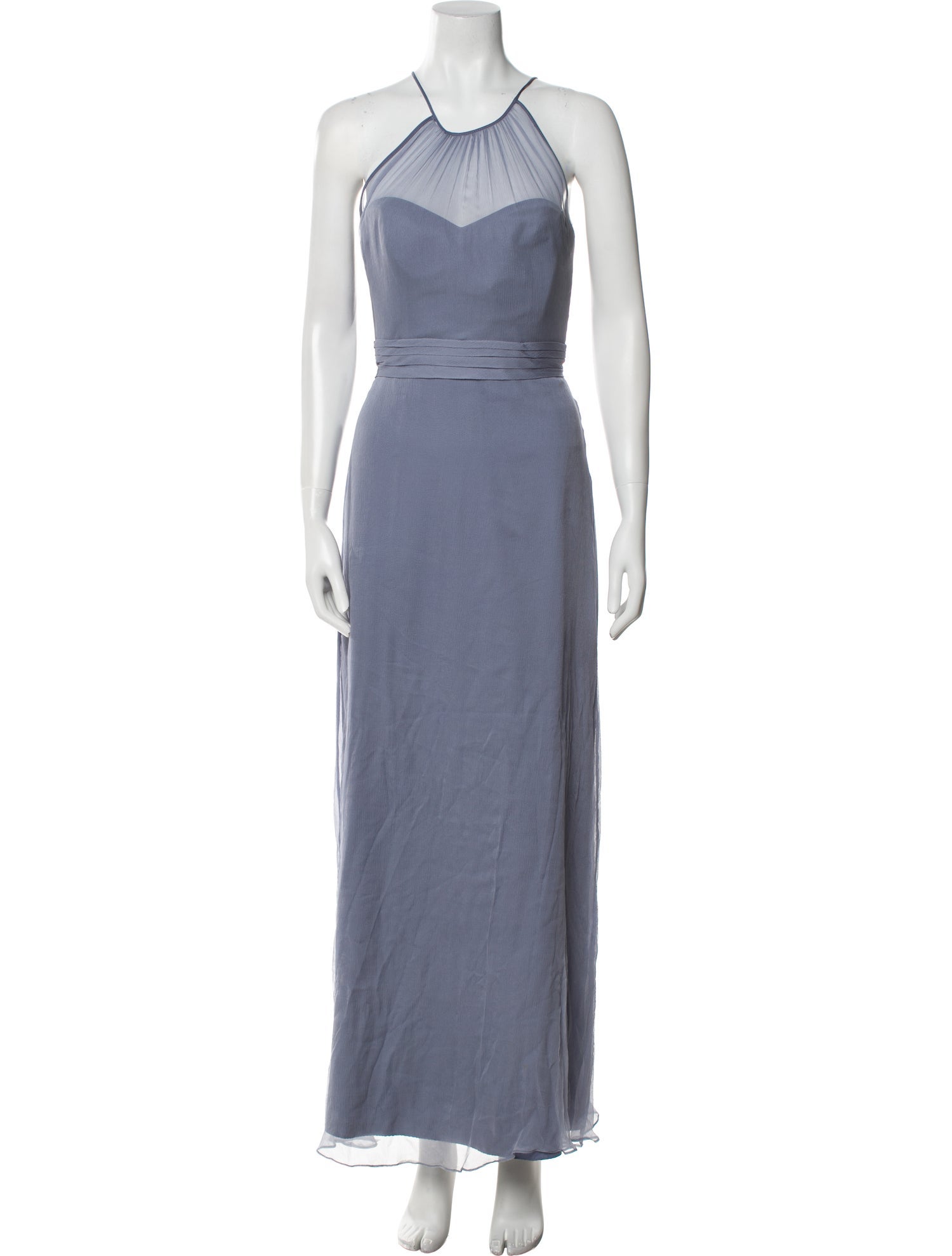 Amsale Silk Long Dress