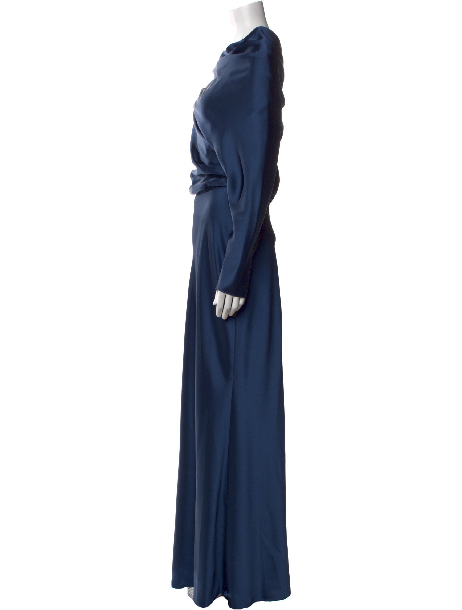 Amsale Cowl Neck Long Dress