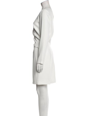 Amsale Bateau Neckline Knee-Length Dress