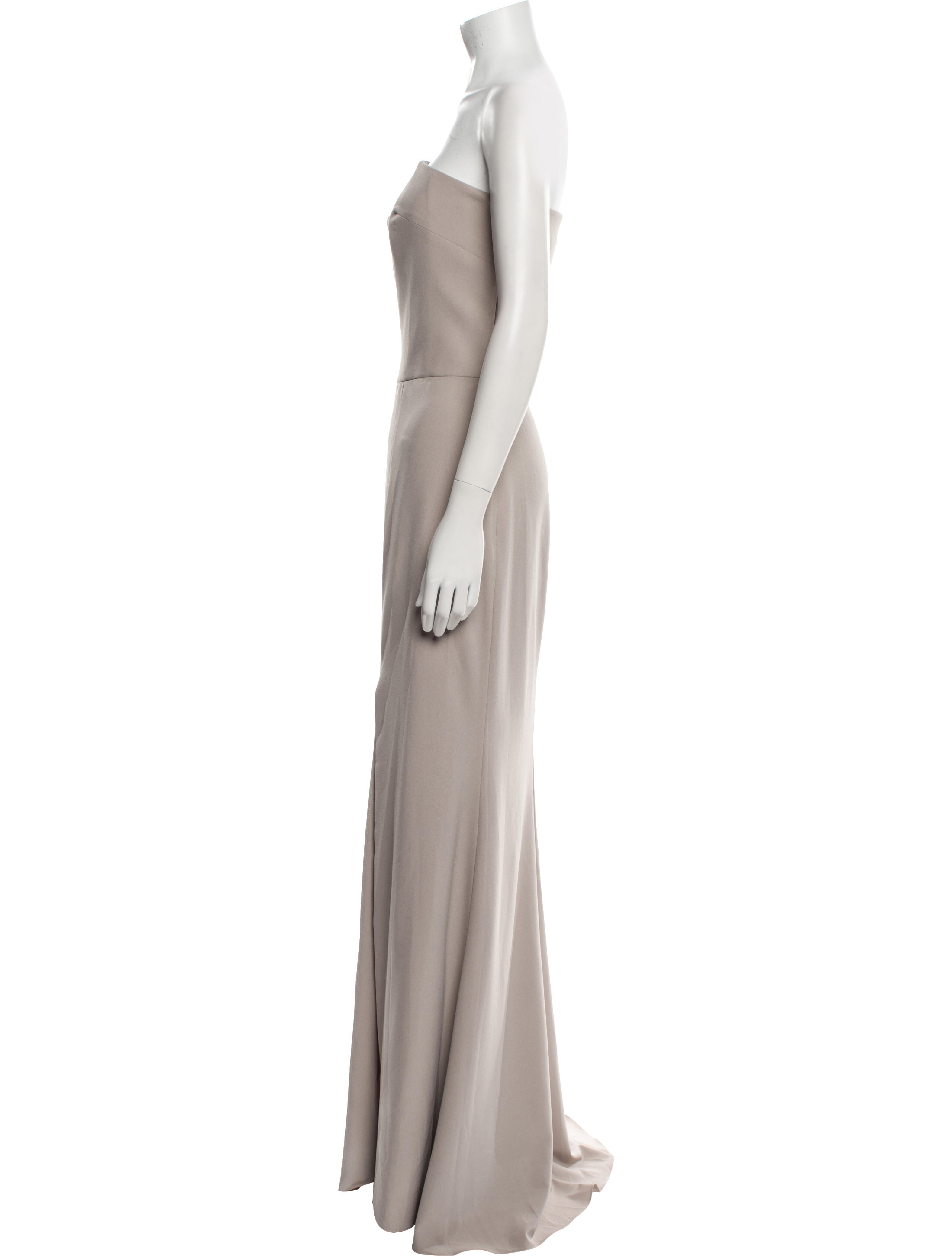 Amsale One-Shoulder Long Dress