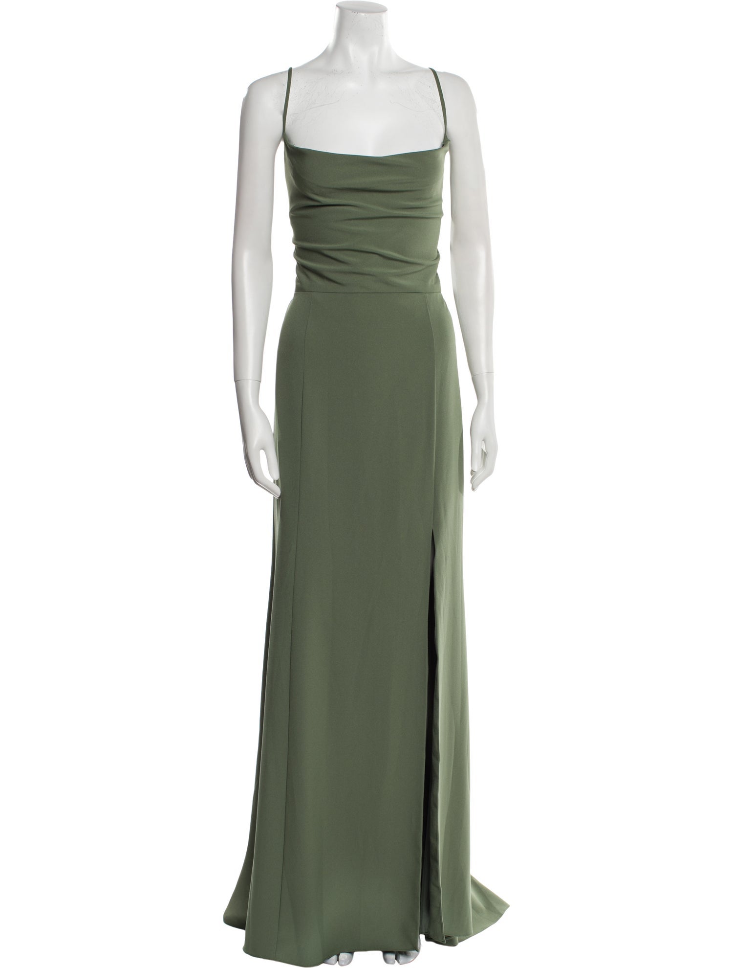 Amsale Square Neckline Long Dress