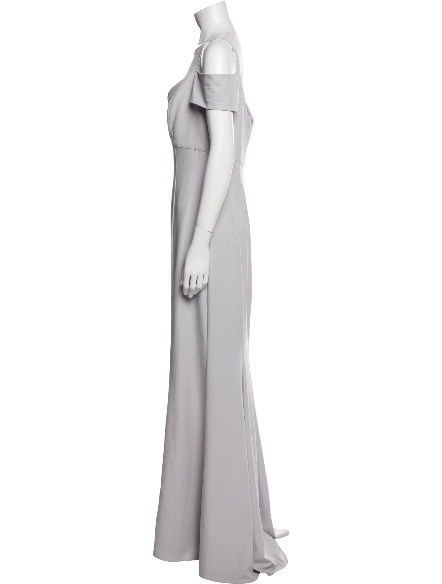 Amsale Square Neckline Long Dress