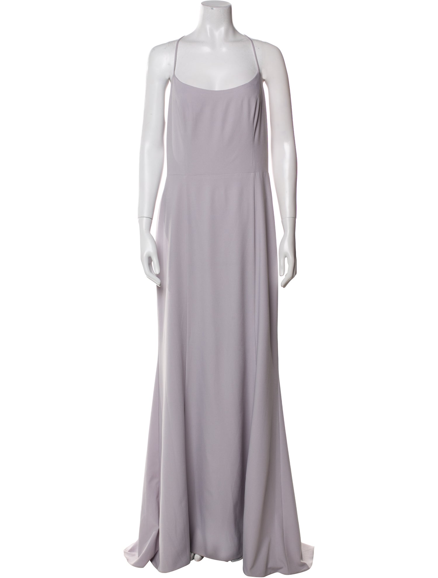 Amsale Square Neckline Long Dress