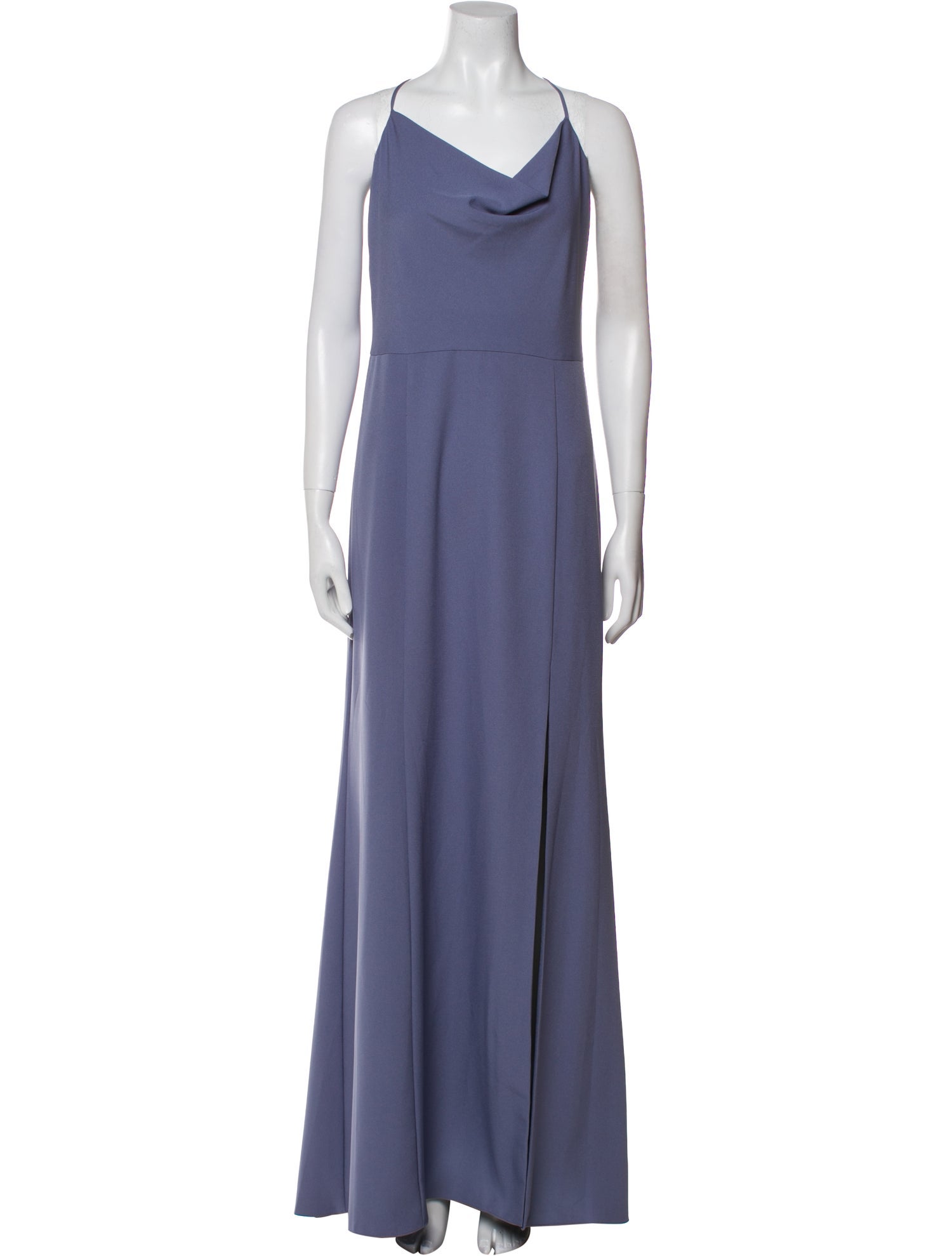 Amsale Cowl Neck Long Dress