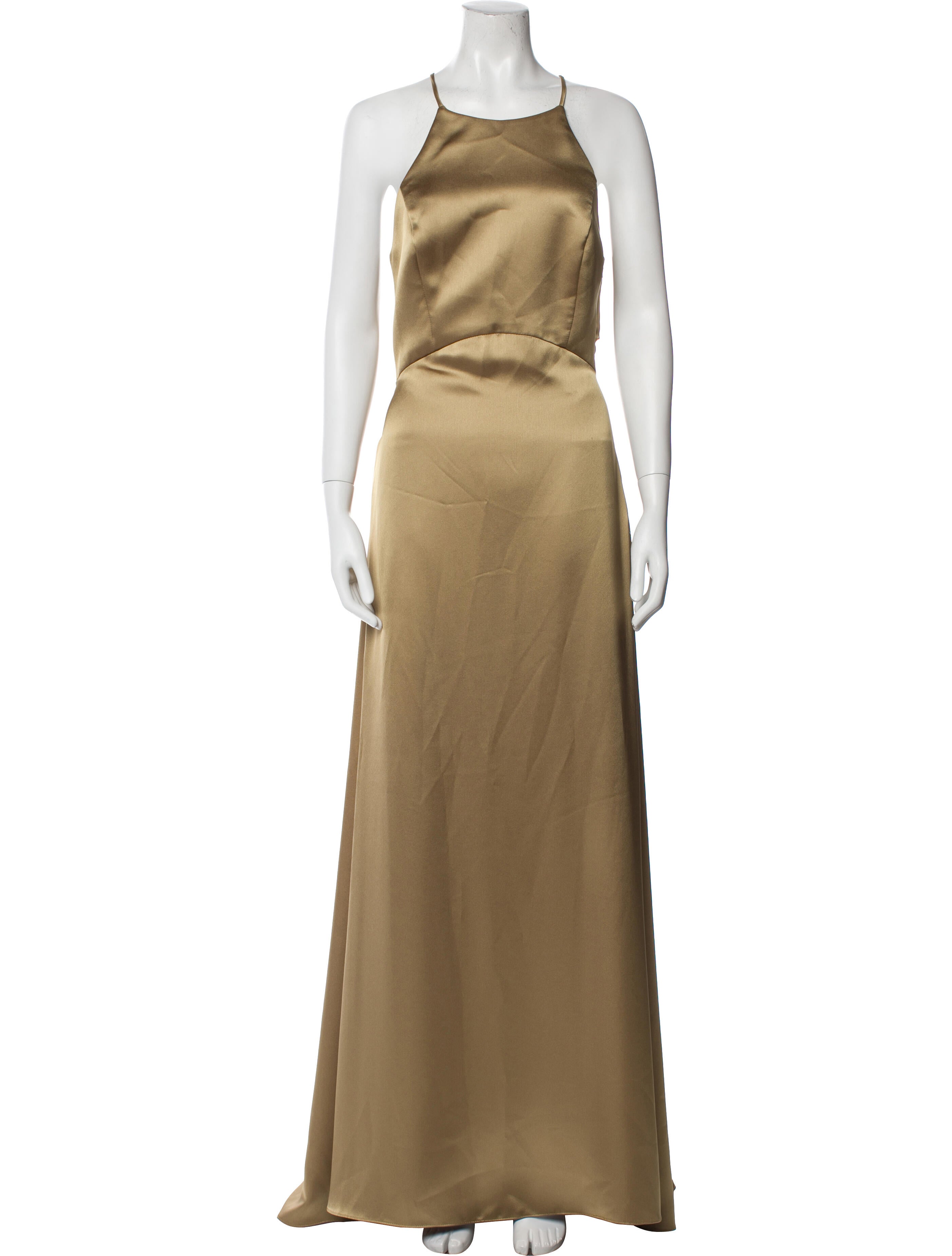 Amsale Halterneck Long Dress