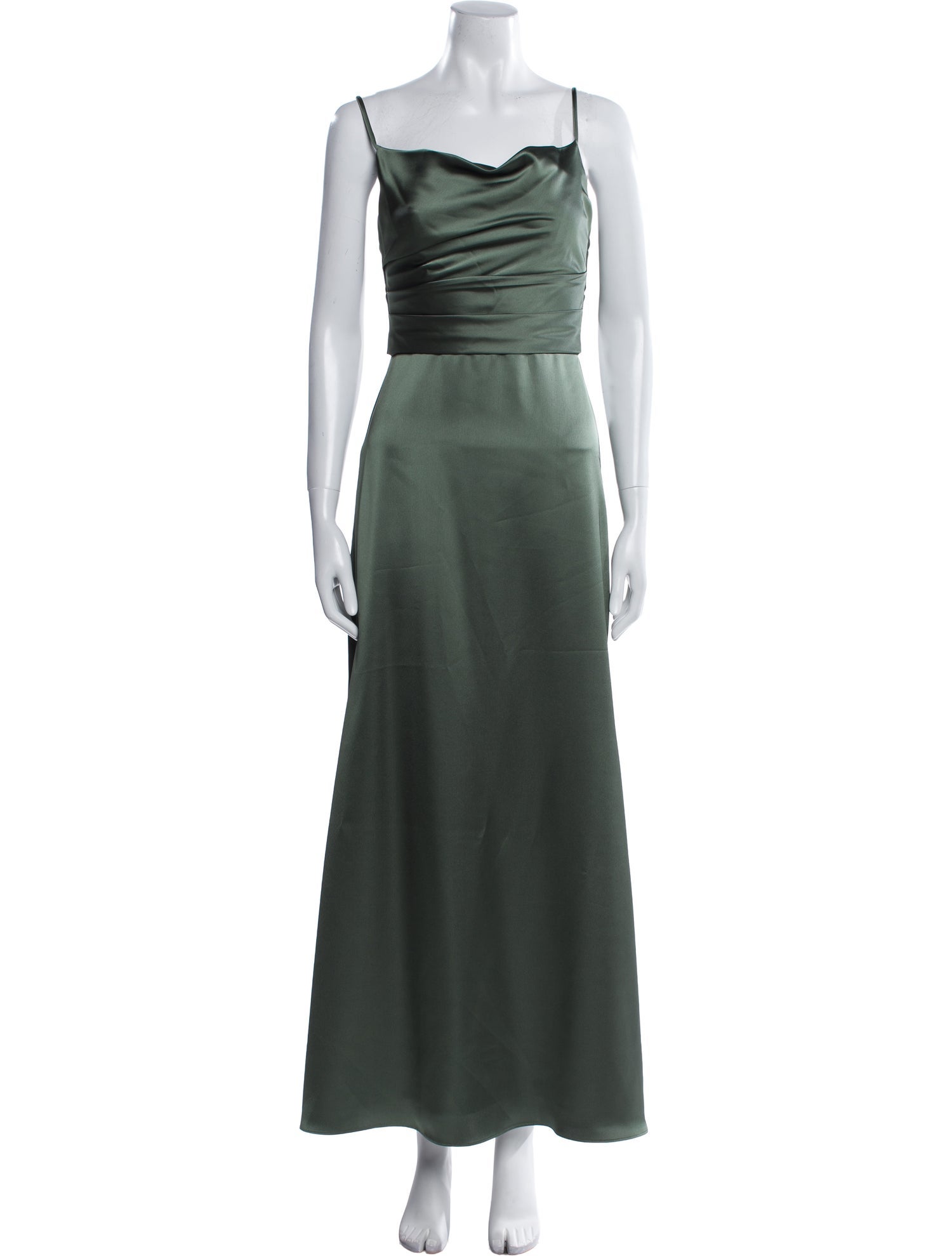 Amsale Square Neckline Long Dress