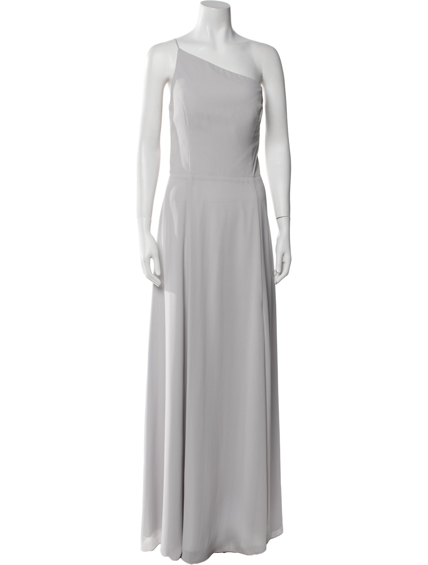 Amsale One-Shoulder Long Dress