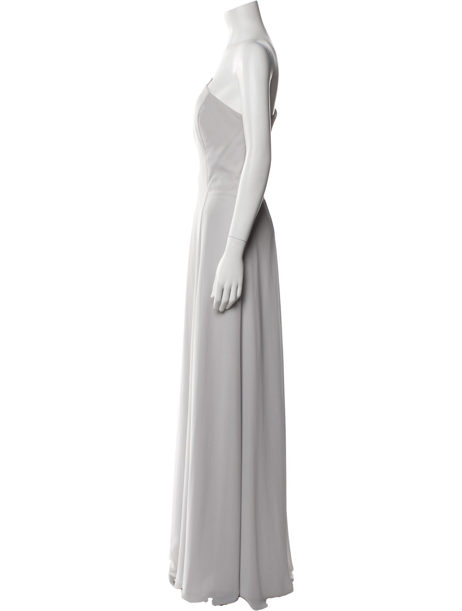 Amsale One-Shoulder Long Dress