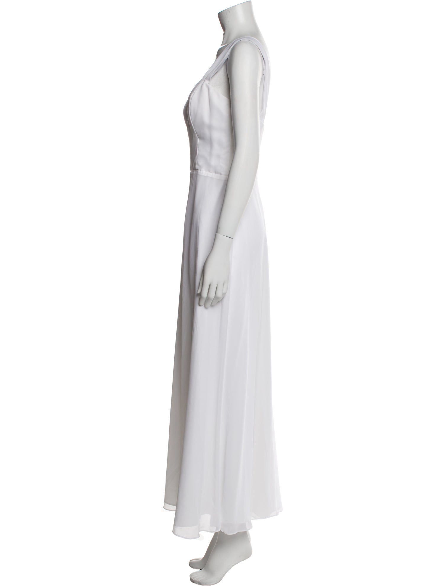 Amsale Square Neckline Long Dress