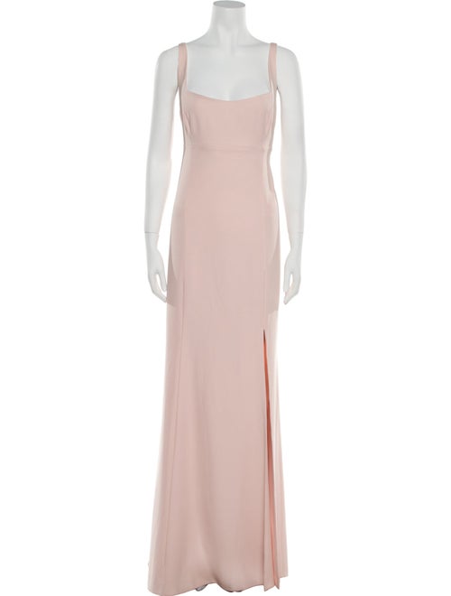 Amsale Square Neckline Long Dress