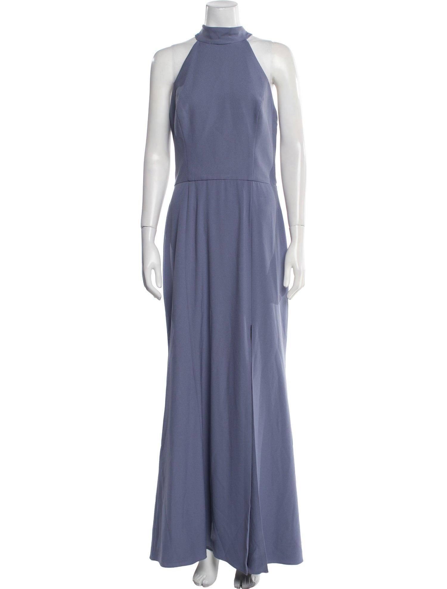 Amsale Mock Neck Long Dress