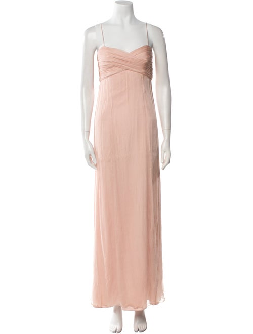 Amsale Silk Long Dress
