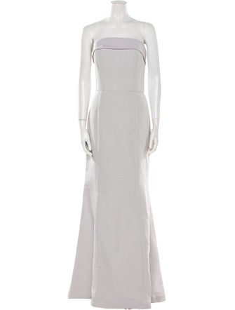 Amsale Strapless Long Dress