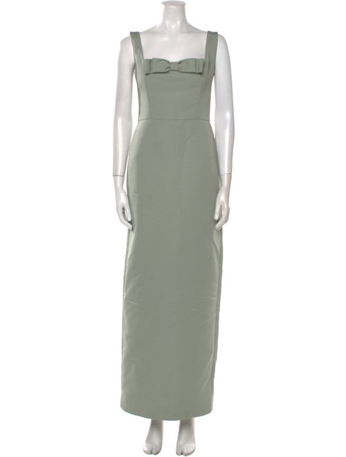 Amsale Square Neckline Long Dress