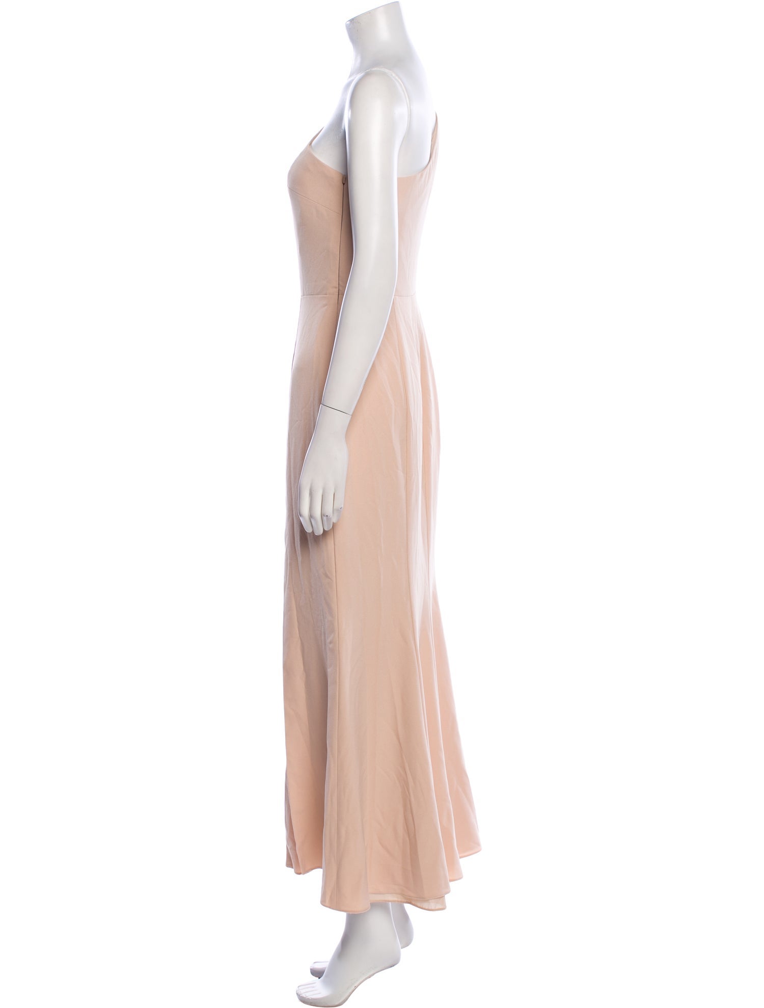 Amsale One-Shoulder Long Dress