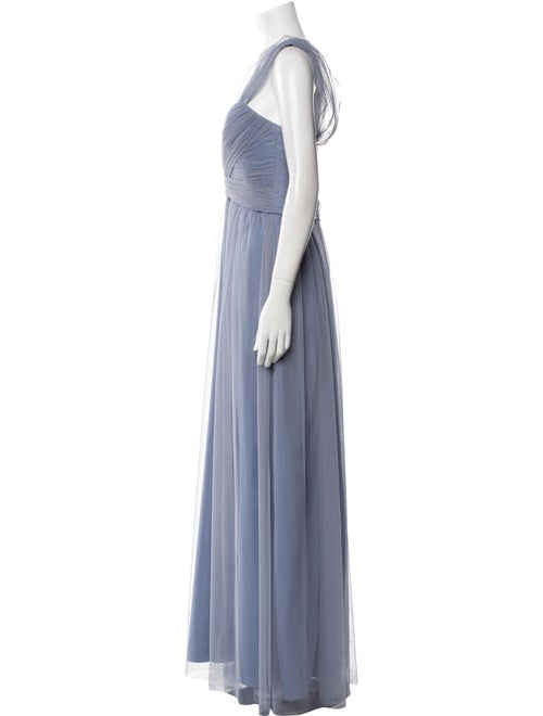 Amsale Square Neckline Long Dress